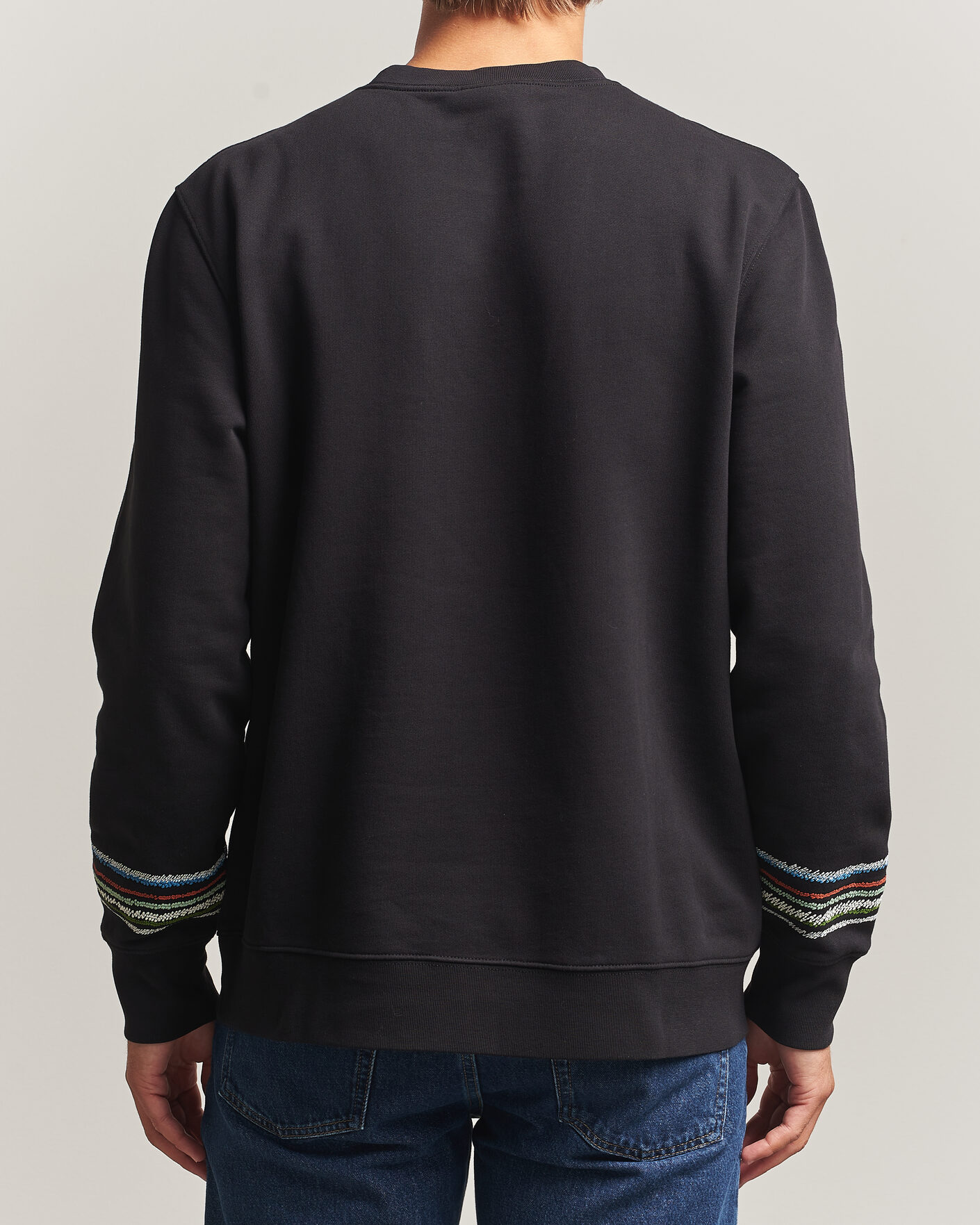 Heren | Truien | PS Paul Smith | Stripes Crew Neck Sweatshirt Black