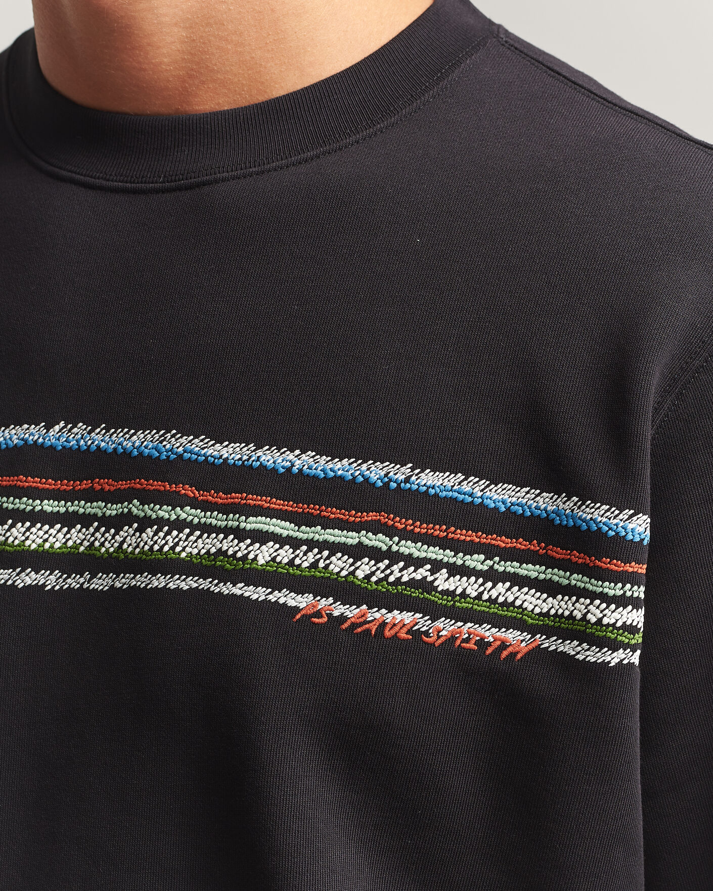 Heren | Truien | PS Paul Smith | Stripes Crew Neck Sweatshirt Black