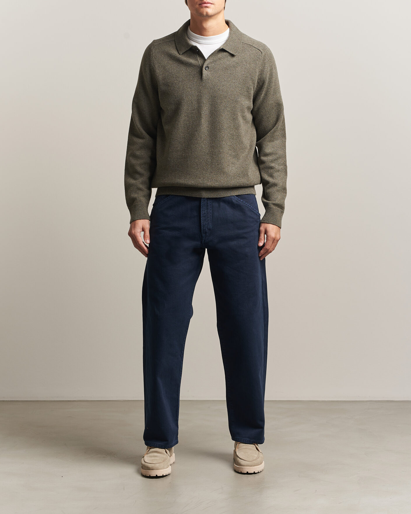 Heren | Truien | PS Paul Smith | Wool Knitted Polo Green