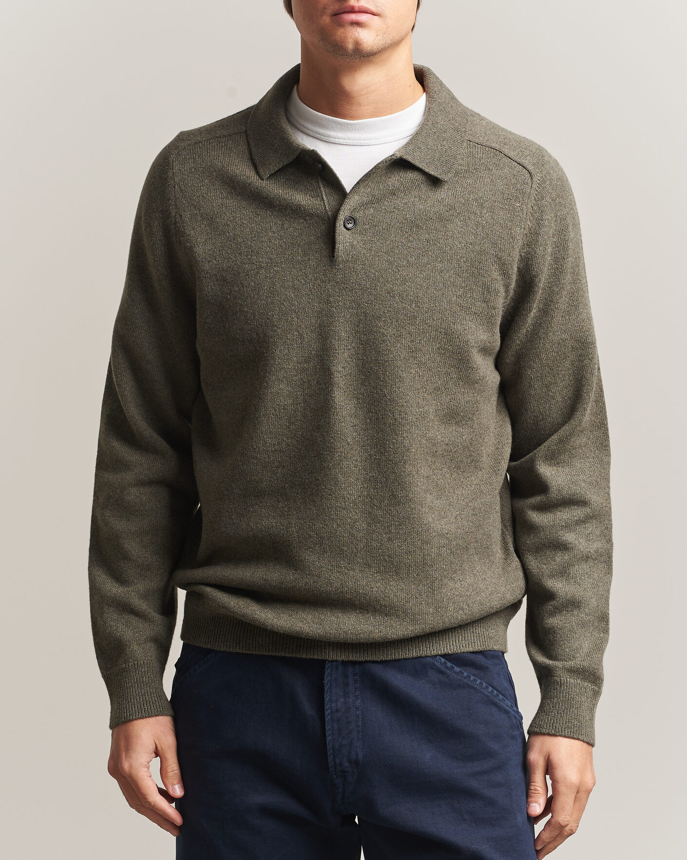 Heren | Truien | PS Paul Smith | Wool Knitted Polo Green