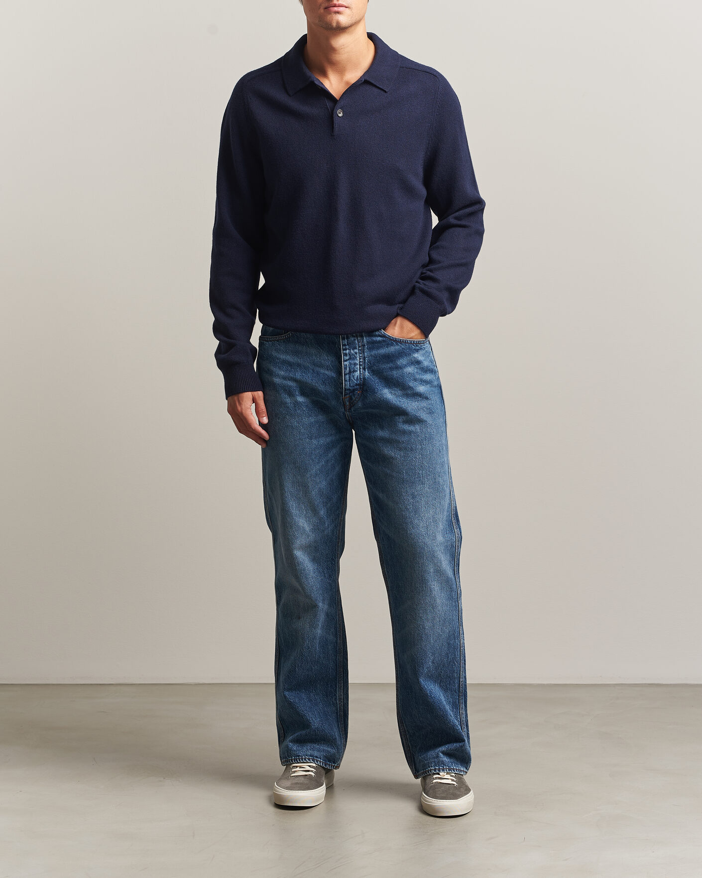 Heren | Truien | PS Paul Smith | Wool Knitted Polo Navy