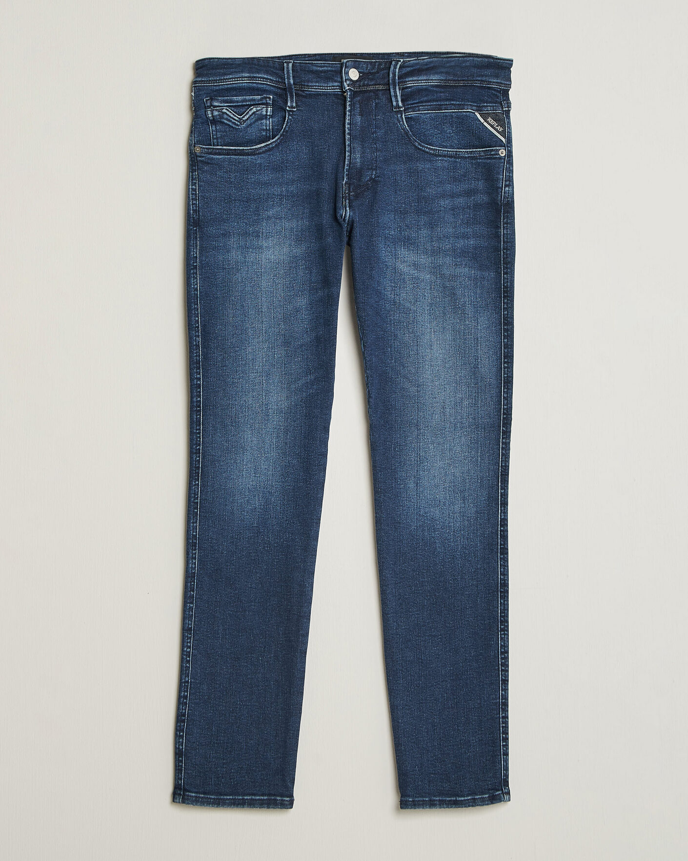 Heren | Jeans | Replay | Anbass Powerstretch Jeans Dark Blue