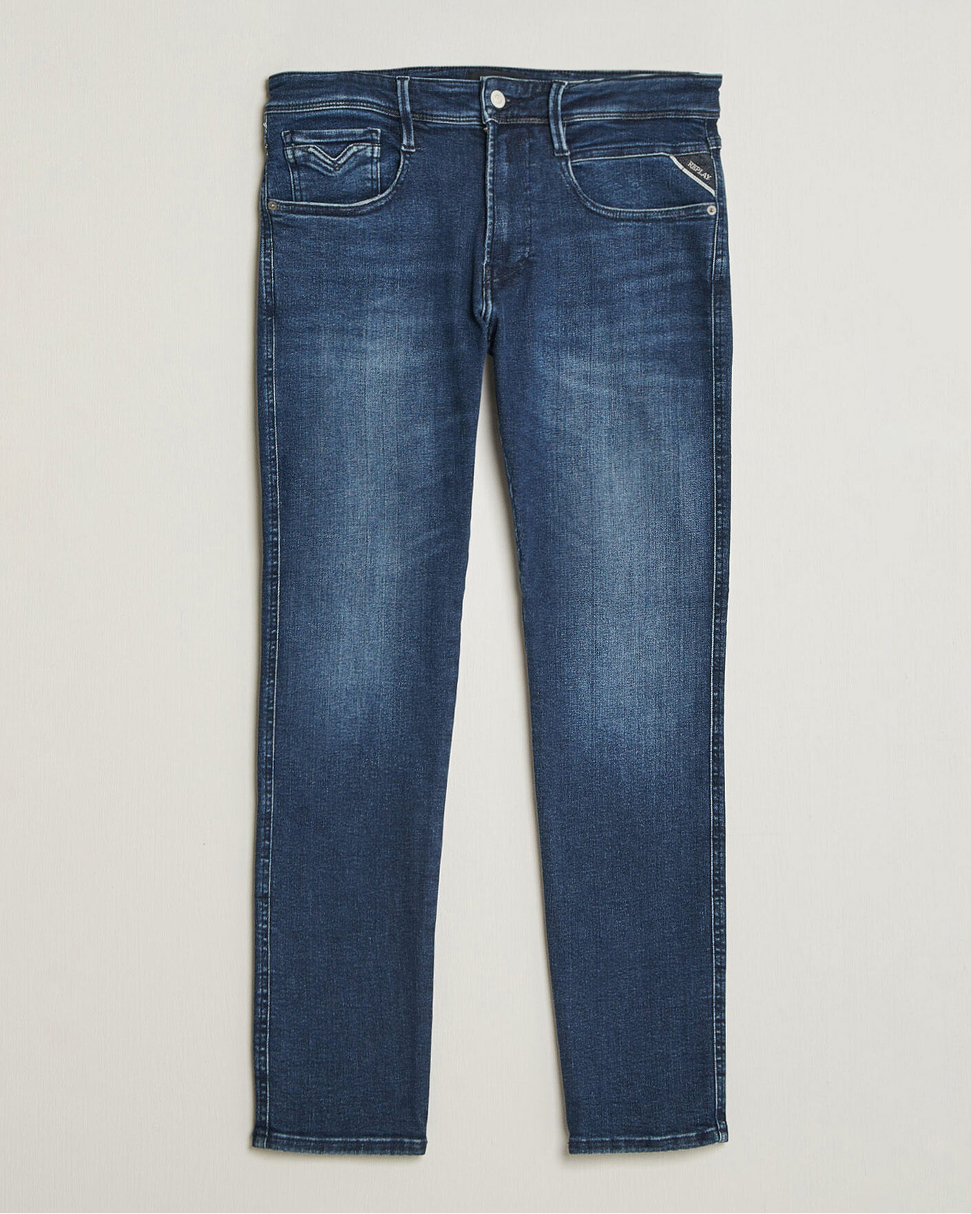 Heren | Jeans | Replay | Anbass Powerstretch Jeans Dark Blue