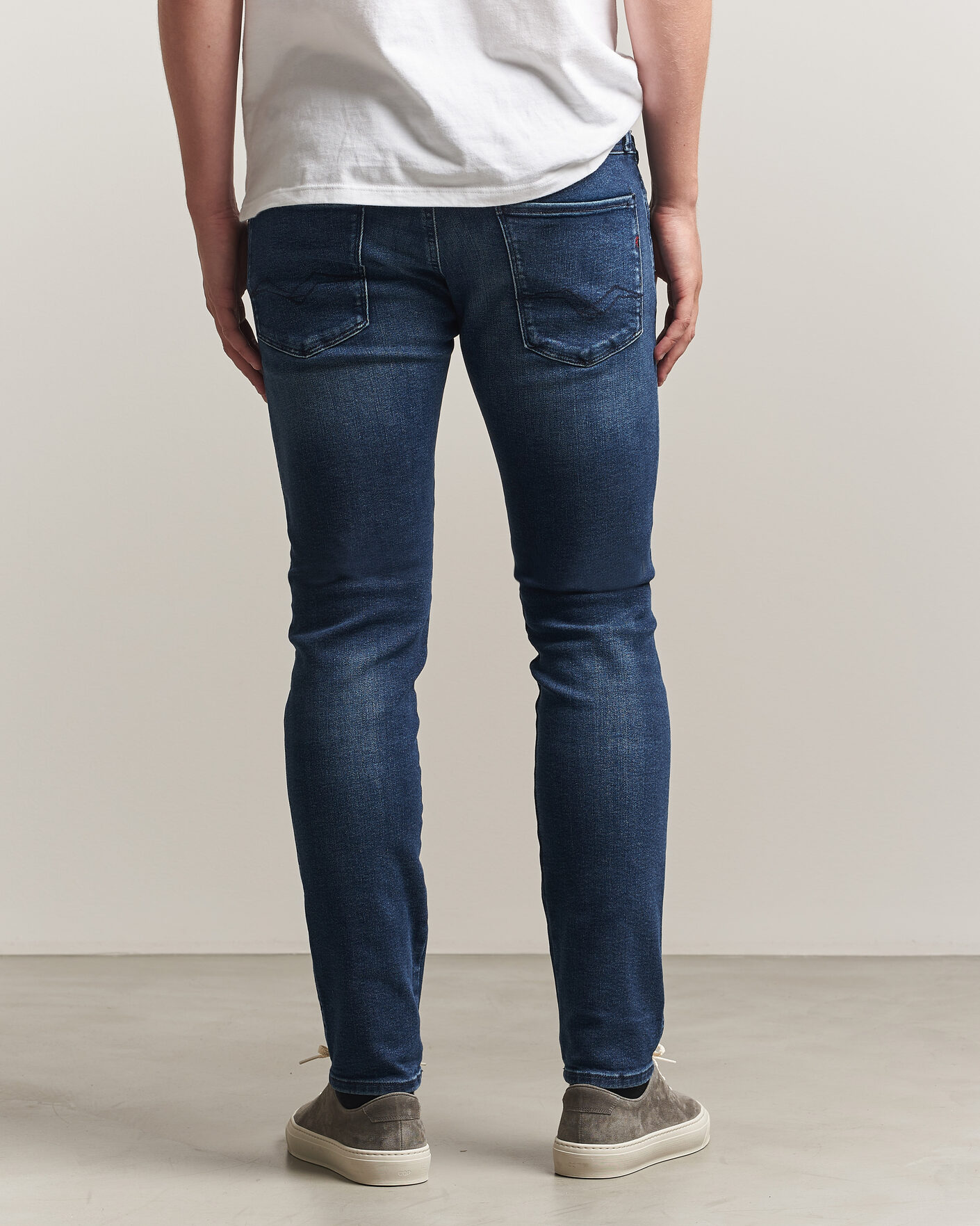 Heren | Jeans | Replay | Anbass Powerstretch Jeans Dark Blue