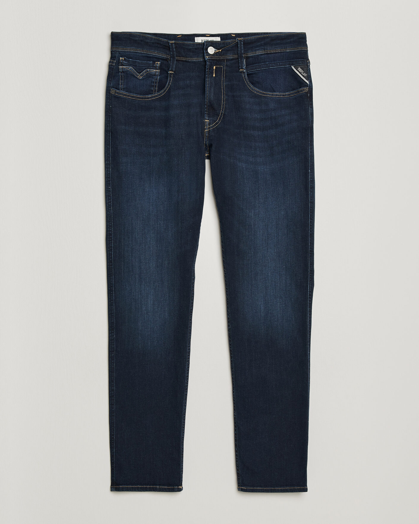 Heren | Jeans | Replay | Anbass Powerstretch Jeans Dark Blue
