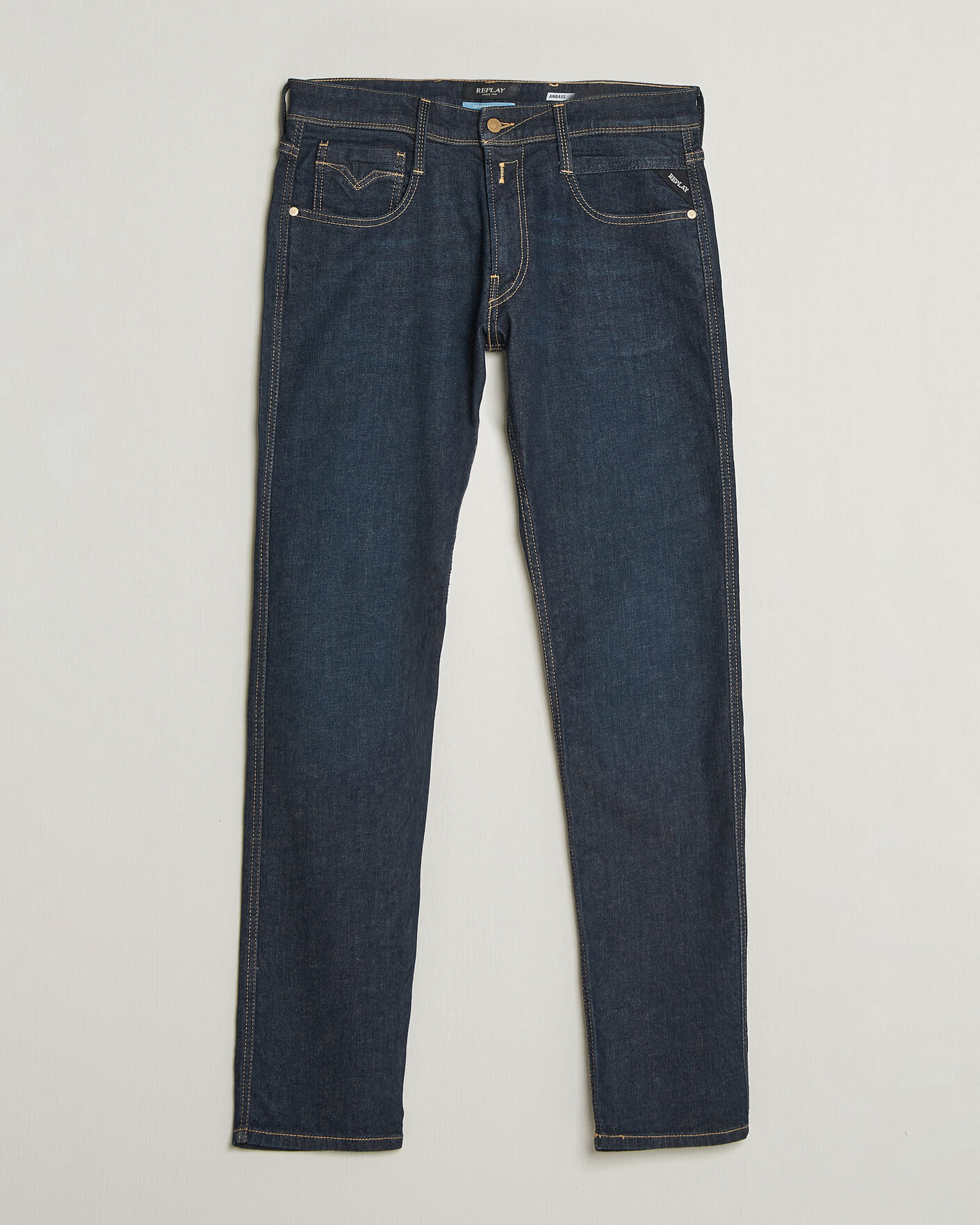 Heren | Jeans | Replay | Anbass Super Stretch DNA Jeans Dark Blue