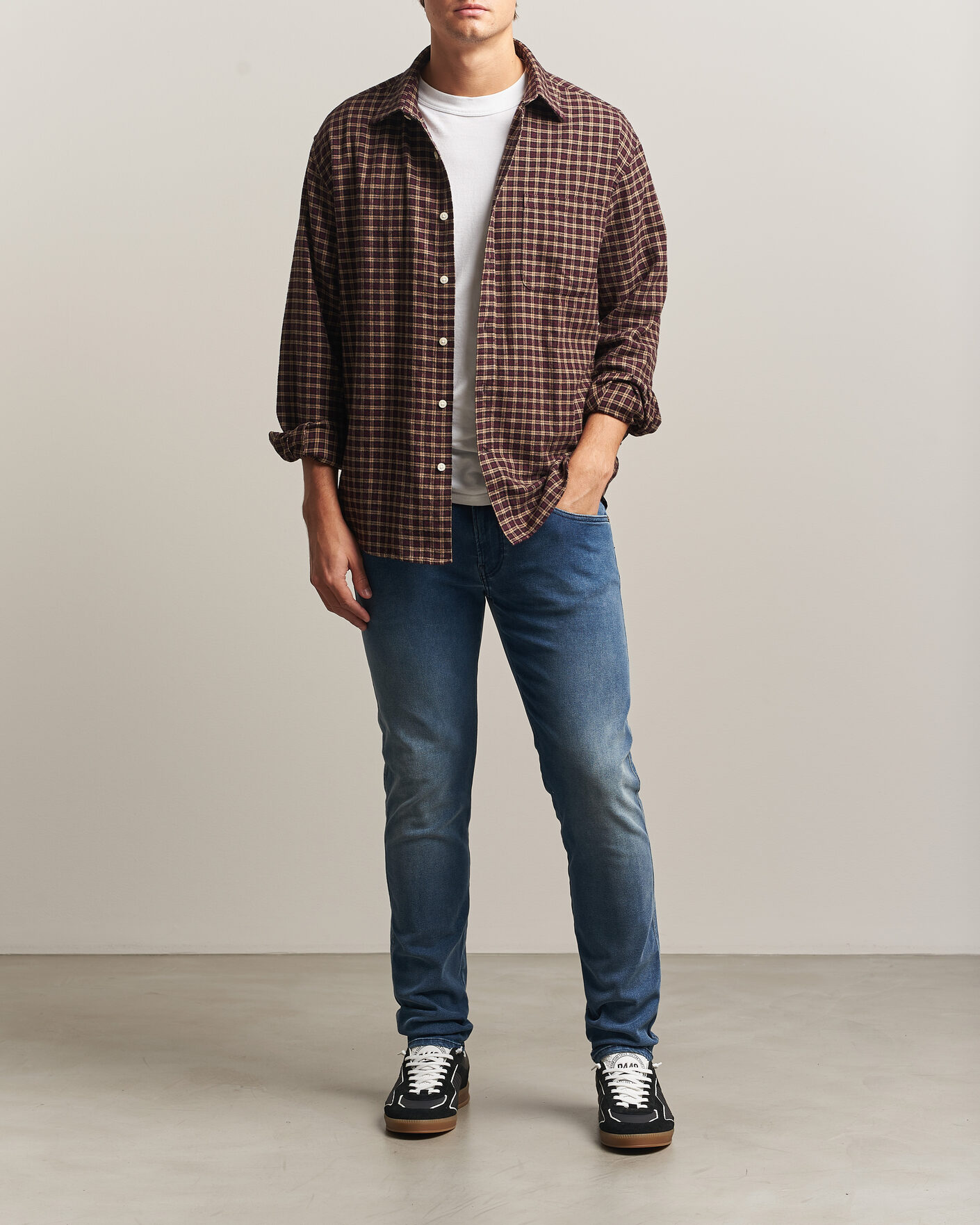 Heren | Jeans | Replay | Anbass Hyperflex Jeans Dark Blue