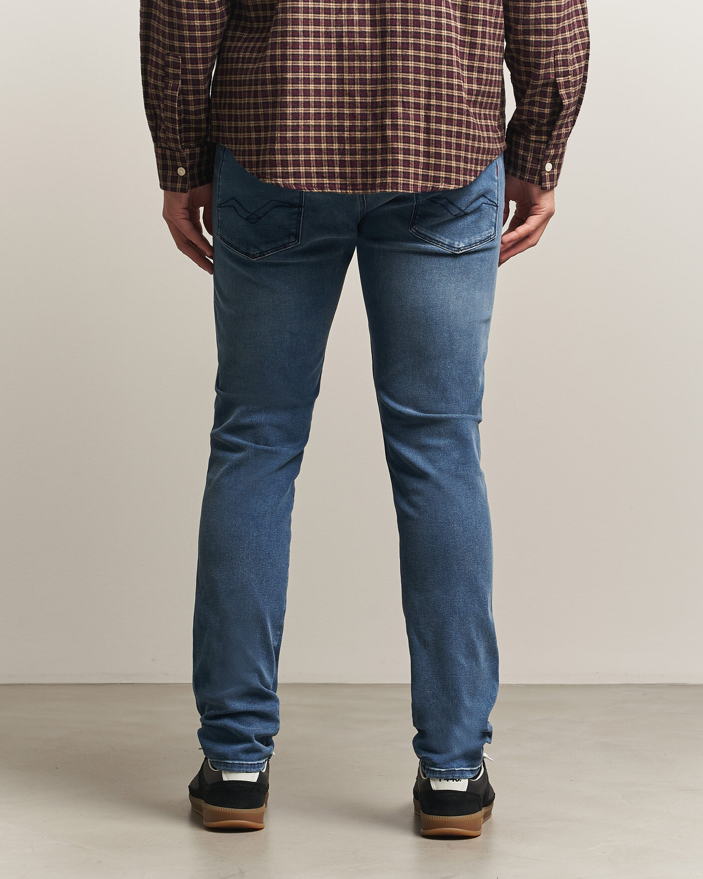 Heren | Jeans | Replay | Anbass Hyperflex Jeans Dark Blue