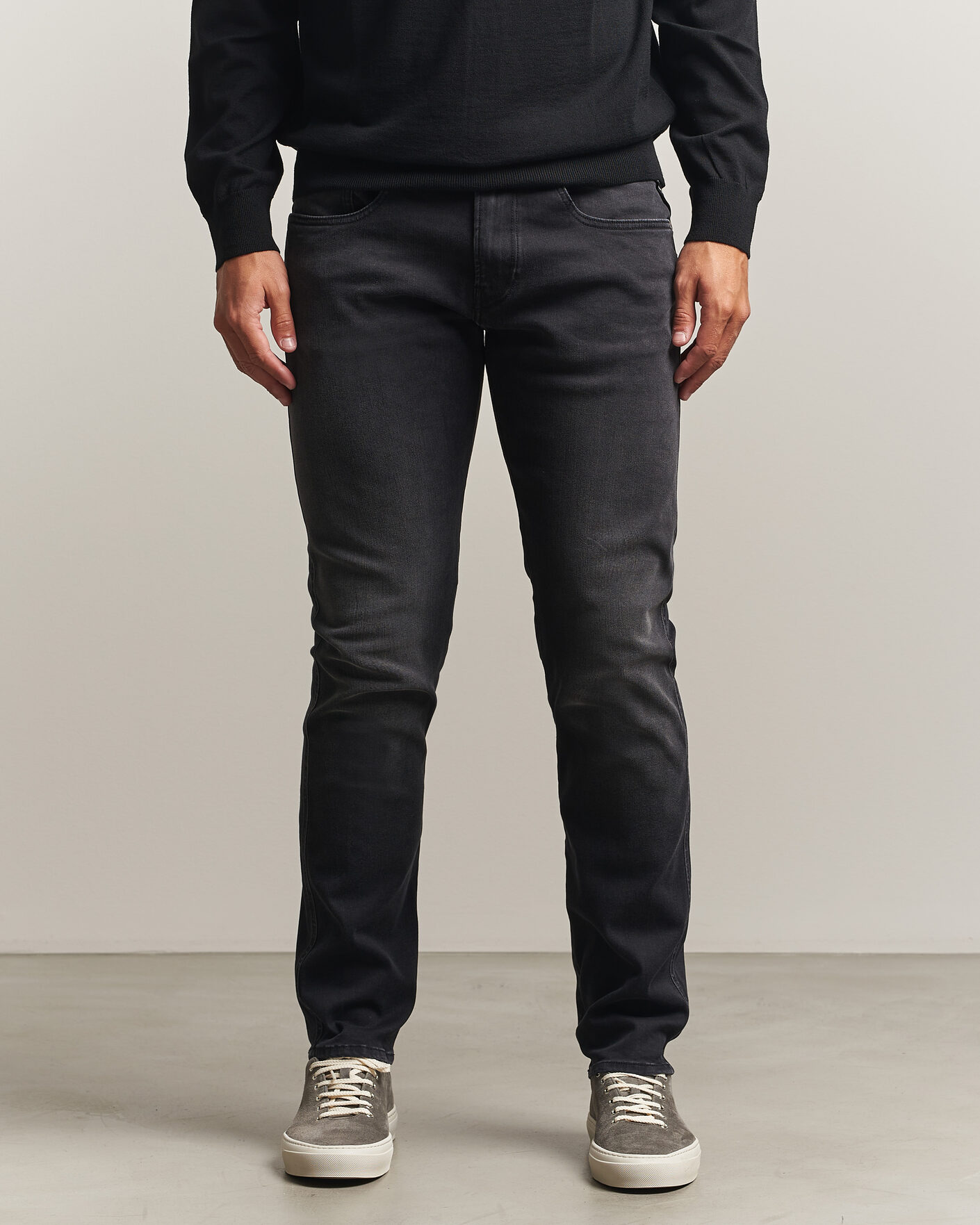 Heren | Jeans | Replay | Anbass Hyperflex Jeans Washed Black