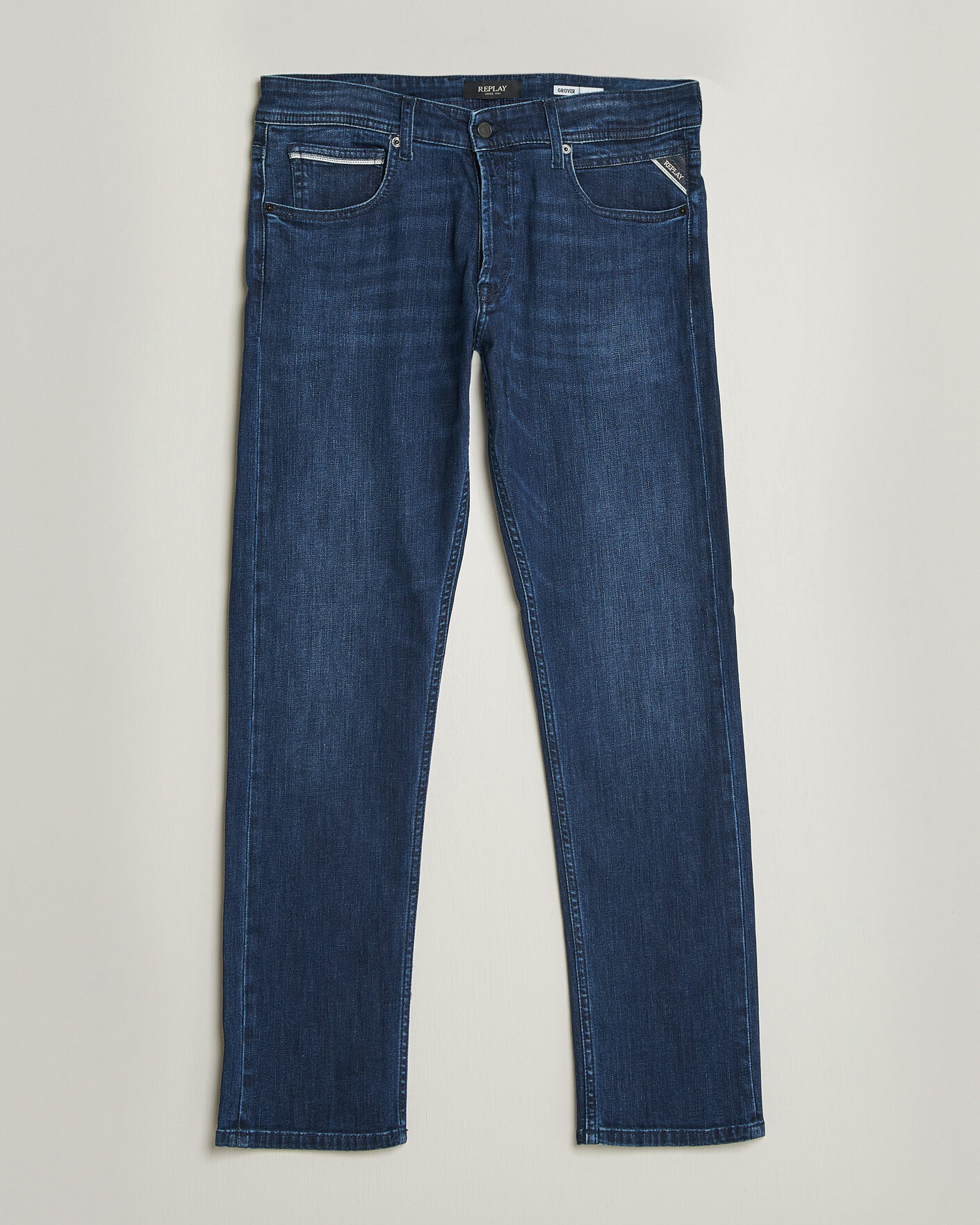Heren | Jeans | Replay | Grover Powerstretch Jeans Dark Blue