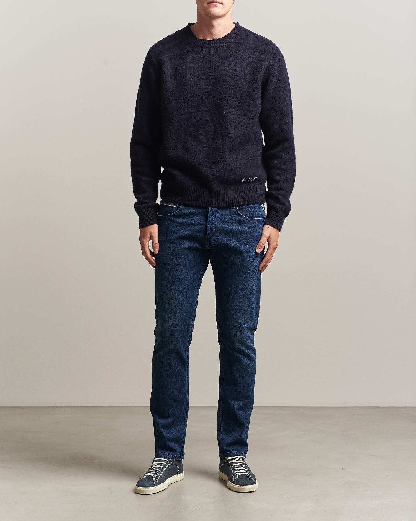Heren | Jeans | Replay | Grover Powerstretch Jeans Dark Blue