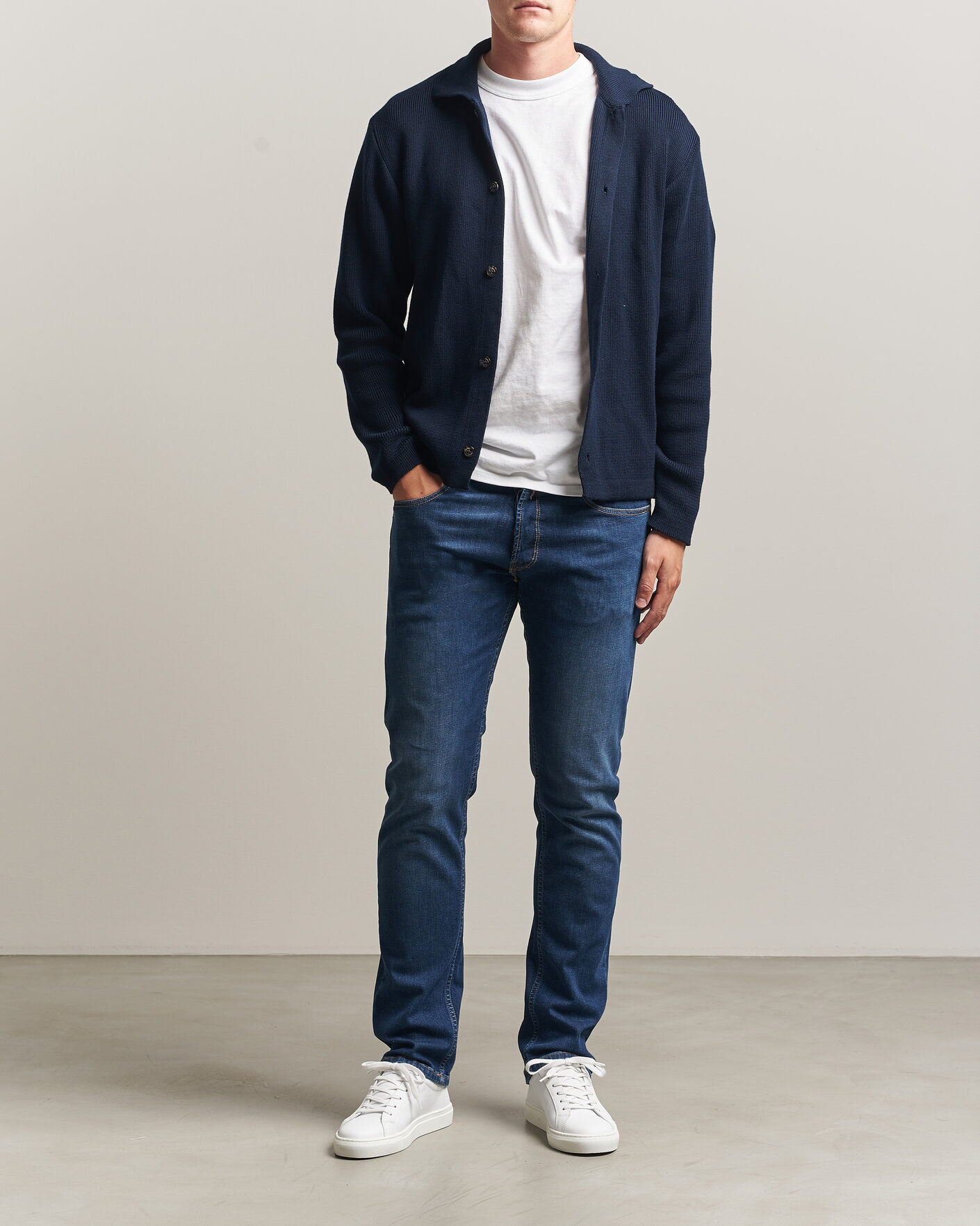 Heren | Jeans | Replay | Grover Super Stretch DNA Jeans Dark Blue