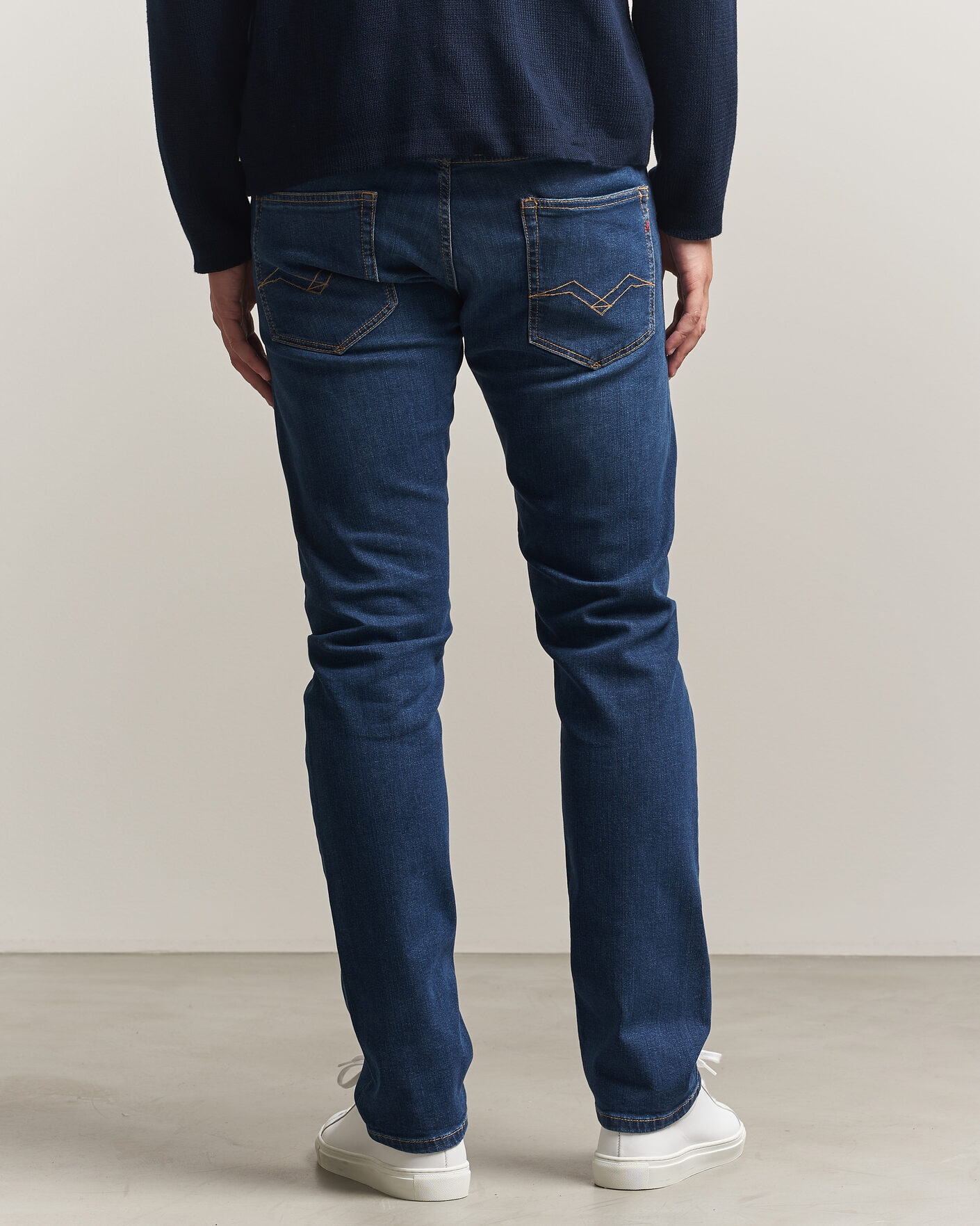 Heren | Jeans | Replay | Grover Super Stretch DNA Jeans Dark Blue
