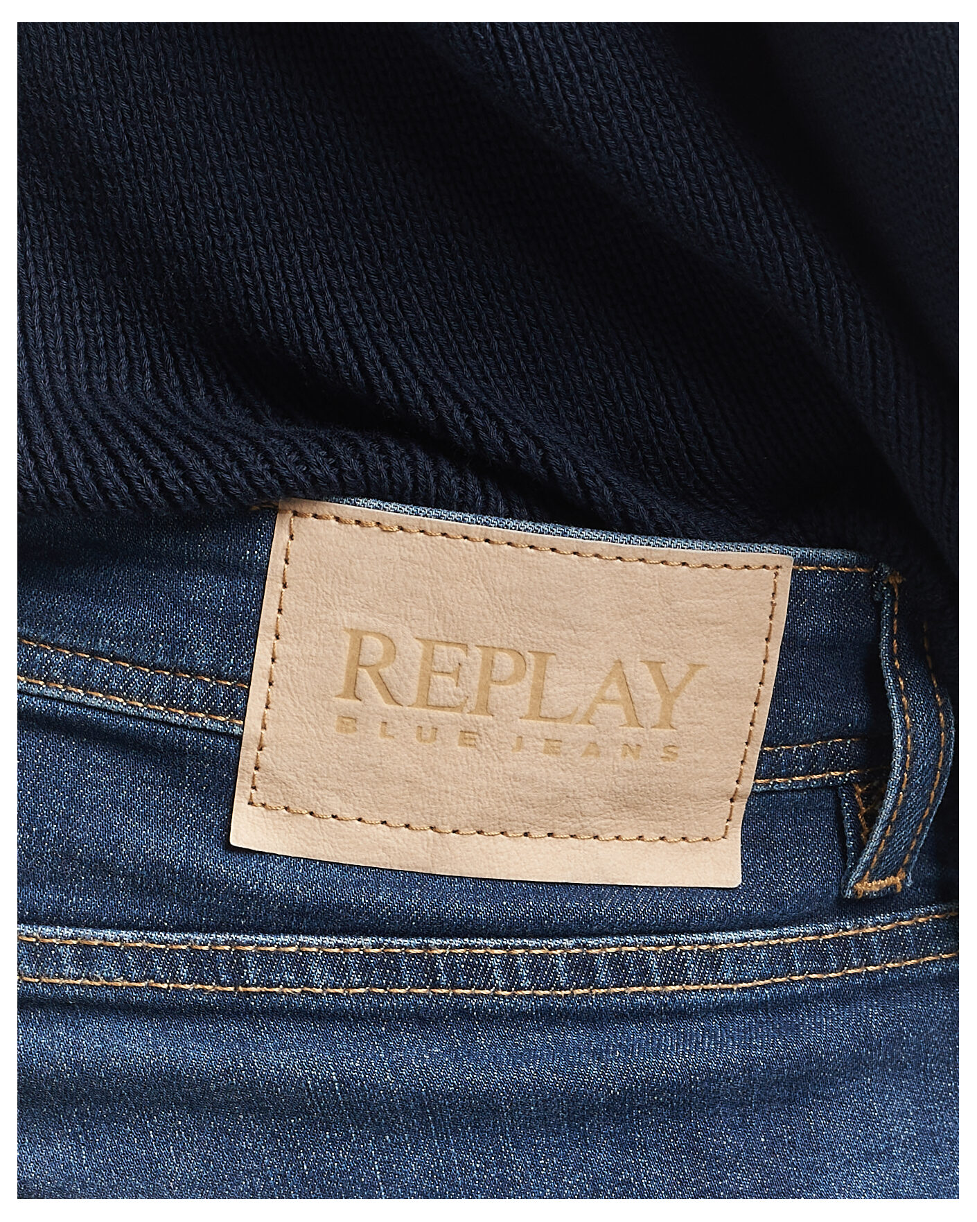 Heren | Jeans | Replay | Grover Super Stretch DNA Jeans Dark Blue