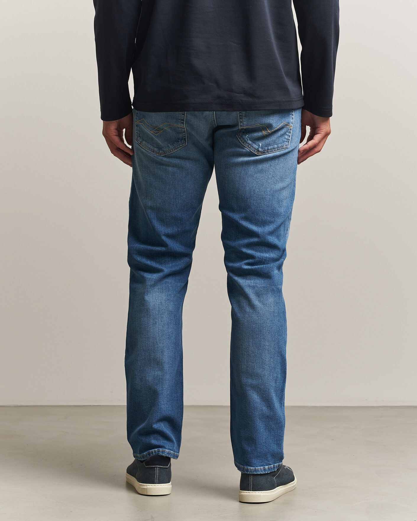 Heren | Jeans | Replay | Grover Super Stretch DNA Jeans Medium Blue