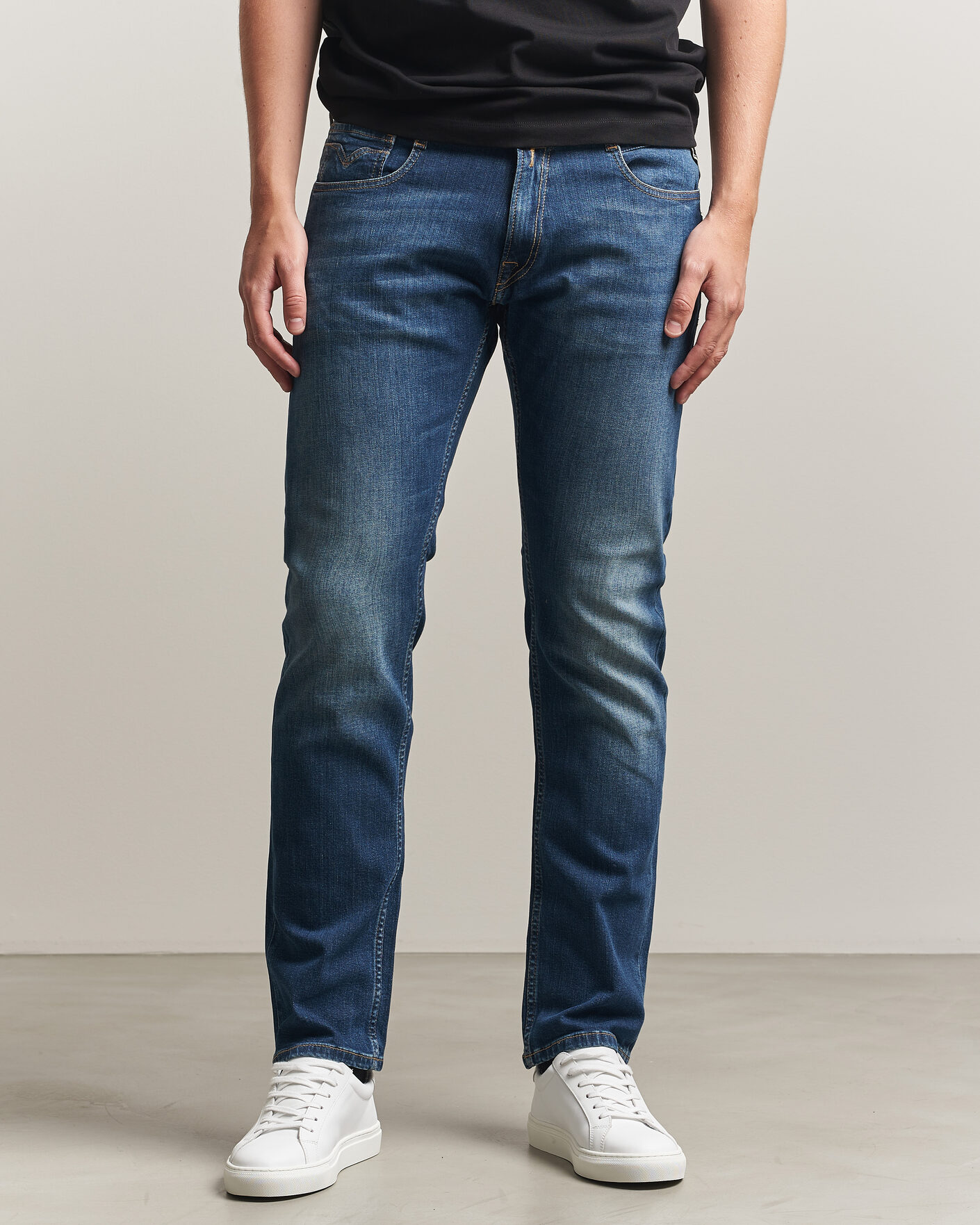 Heren | Jeans | Replay | Rocco Comfort Fit Super Stretch DNA Jeans Dark Blue