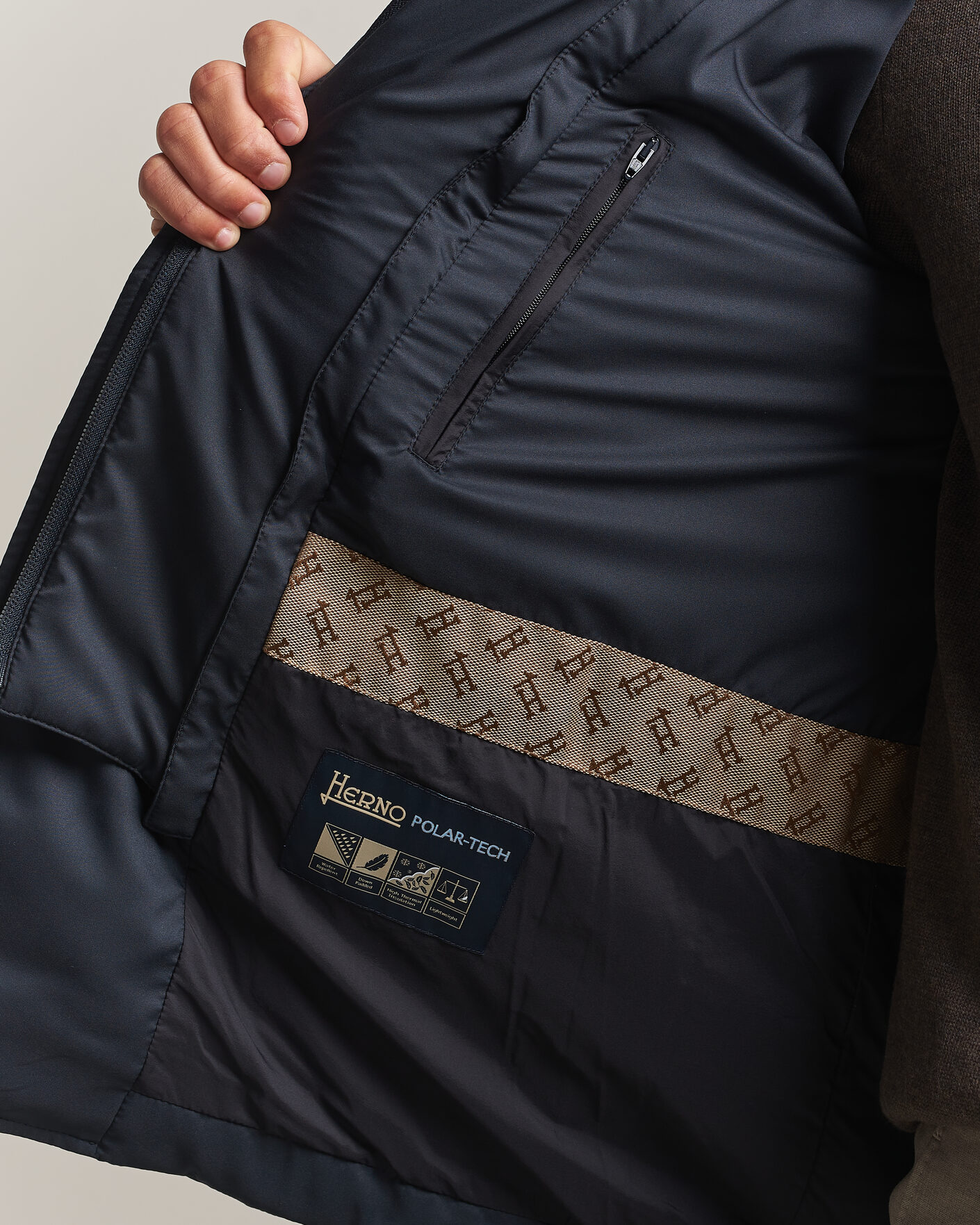 Heren | Jassen | Herno | Nylon Down Blazer Navy