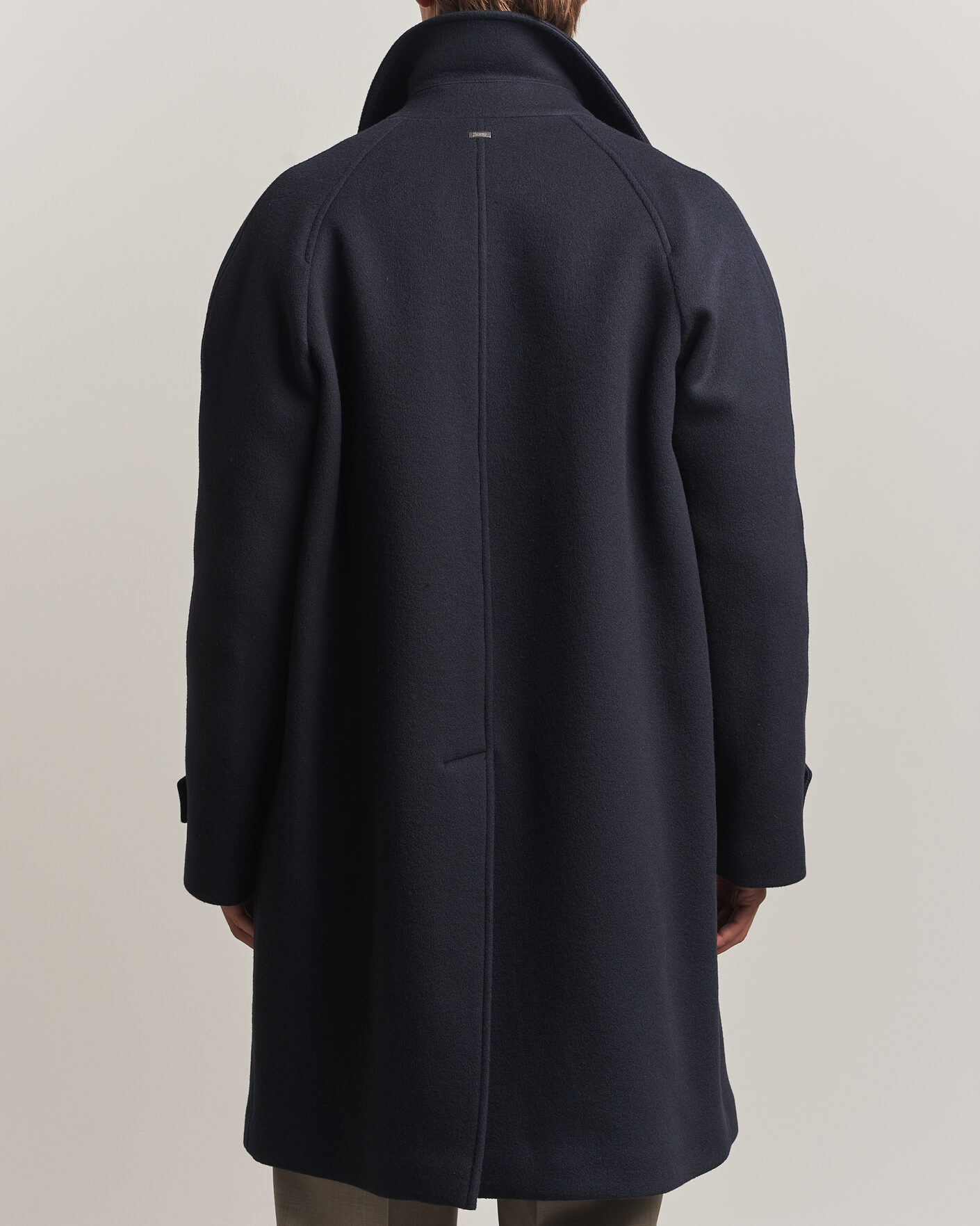 Heren | Jassen | Herno | Raglan Wool Coat Navy