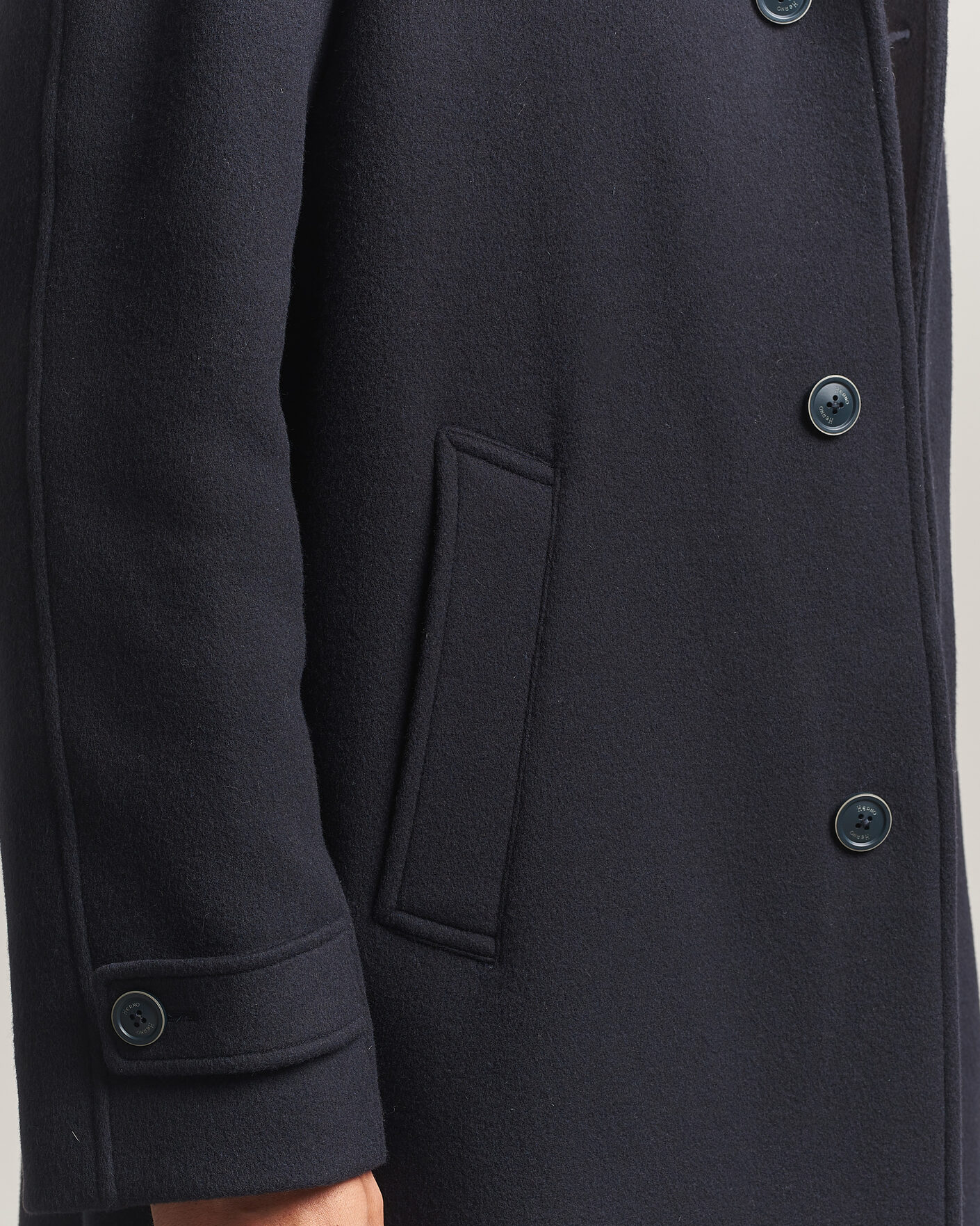 Heren | Jassen | Herno | Raglan Wool Coat Navy