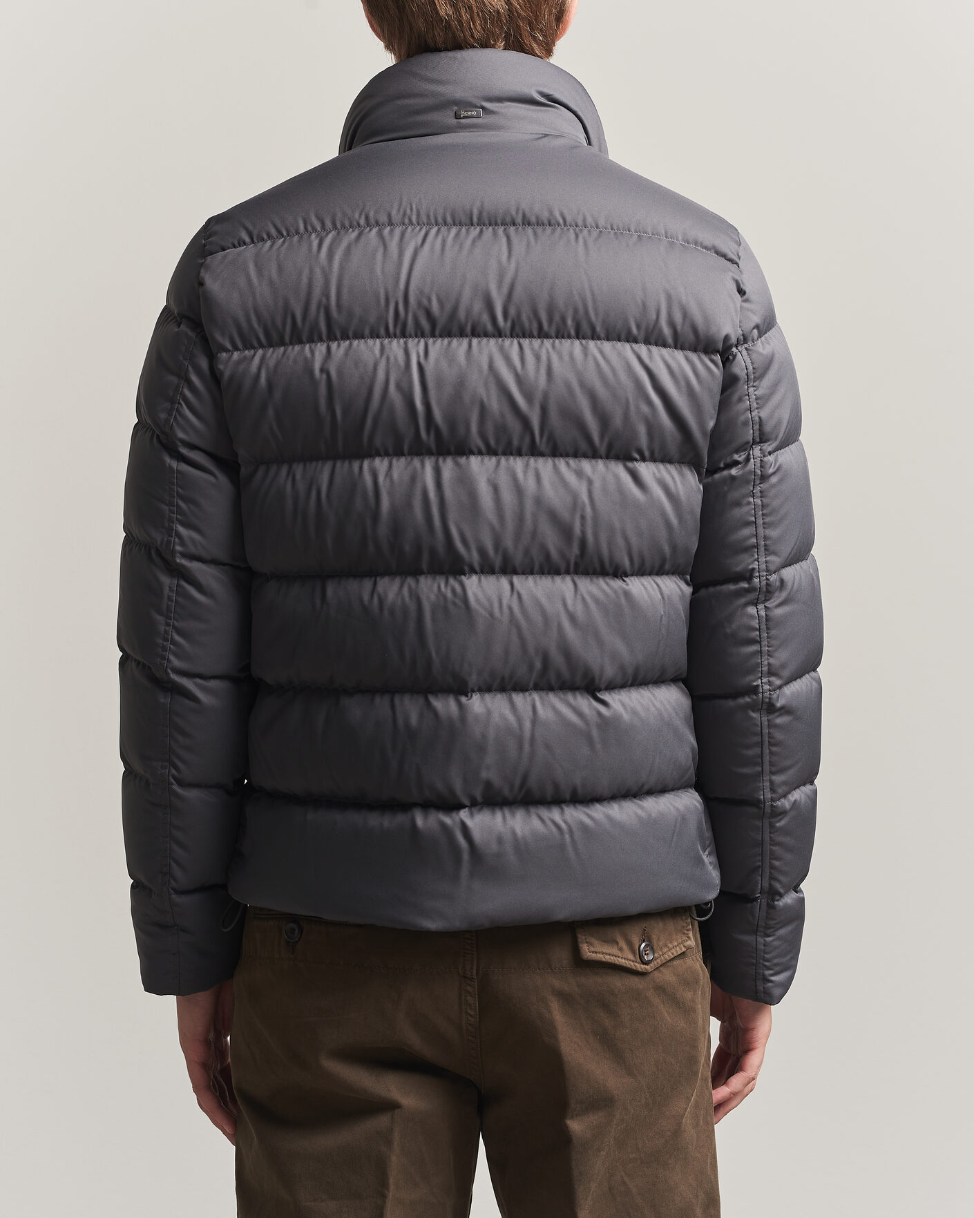 Heren | Jassen | Herno | Faux Fur Down Jacket Dark Grey