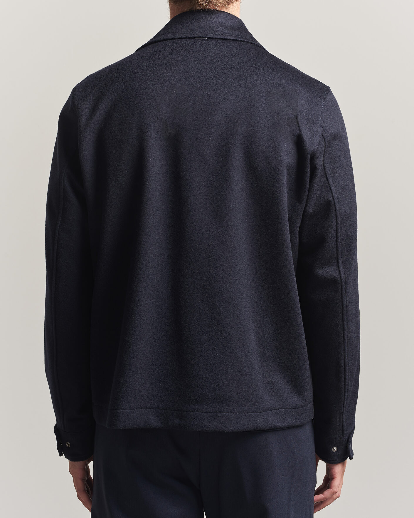 Heren | Jassen | Herno | Cashmere Overshirt Navy