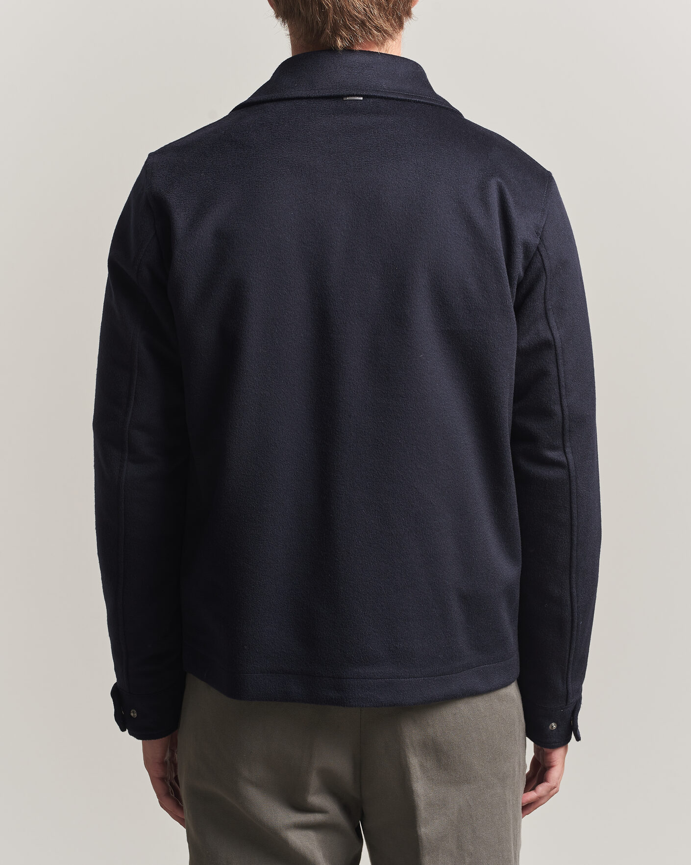Heren | Jassen | Herno | Cashmere Overshirt Navy