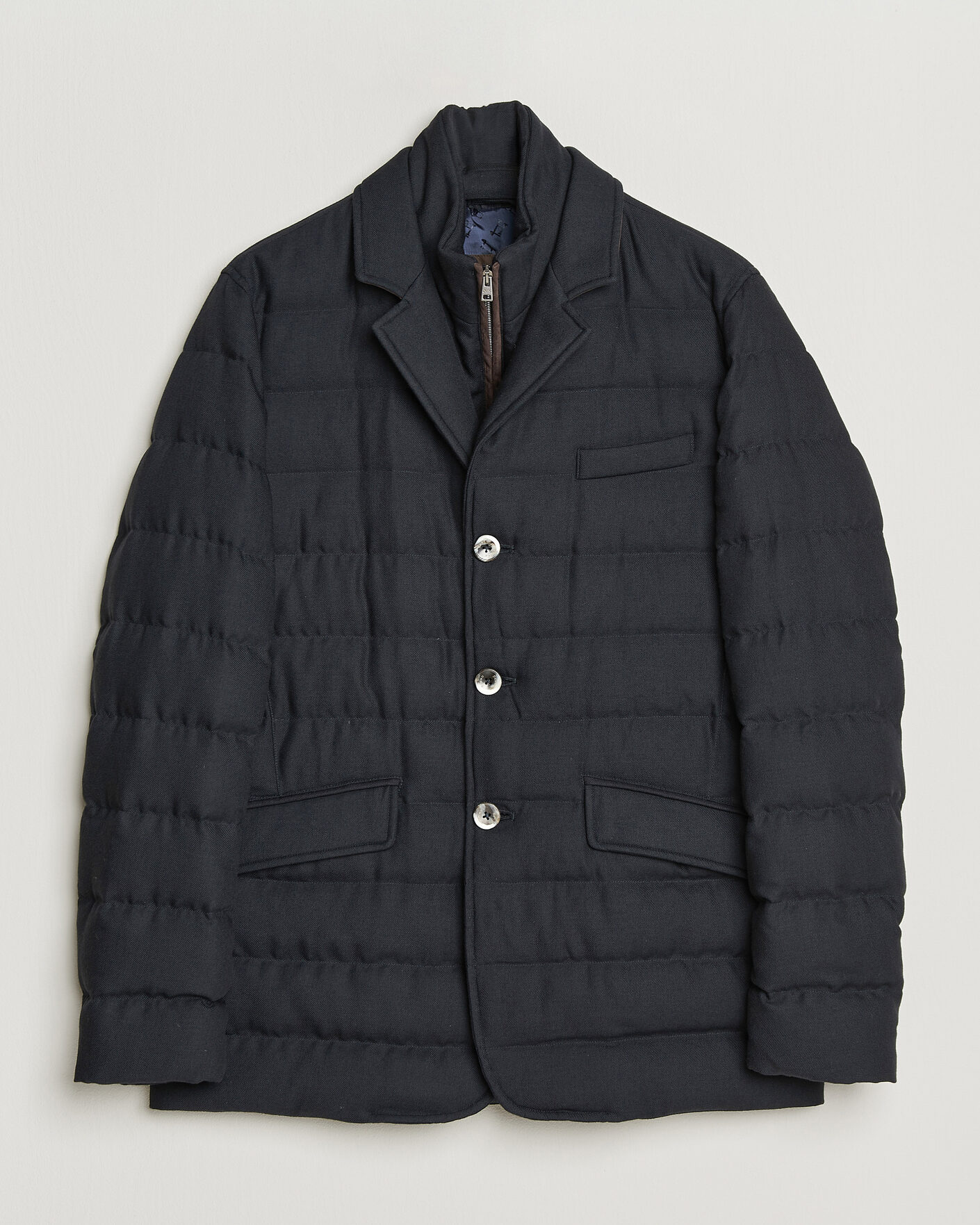 Heren | Jassen | Herno | Flannel Down Blazer Navy