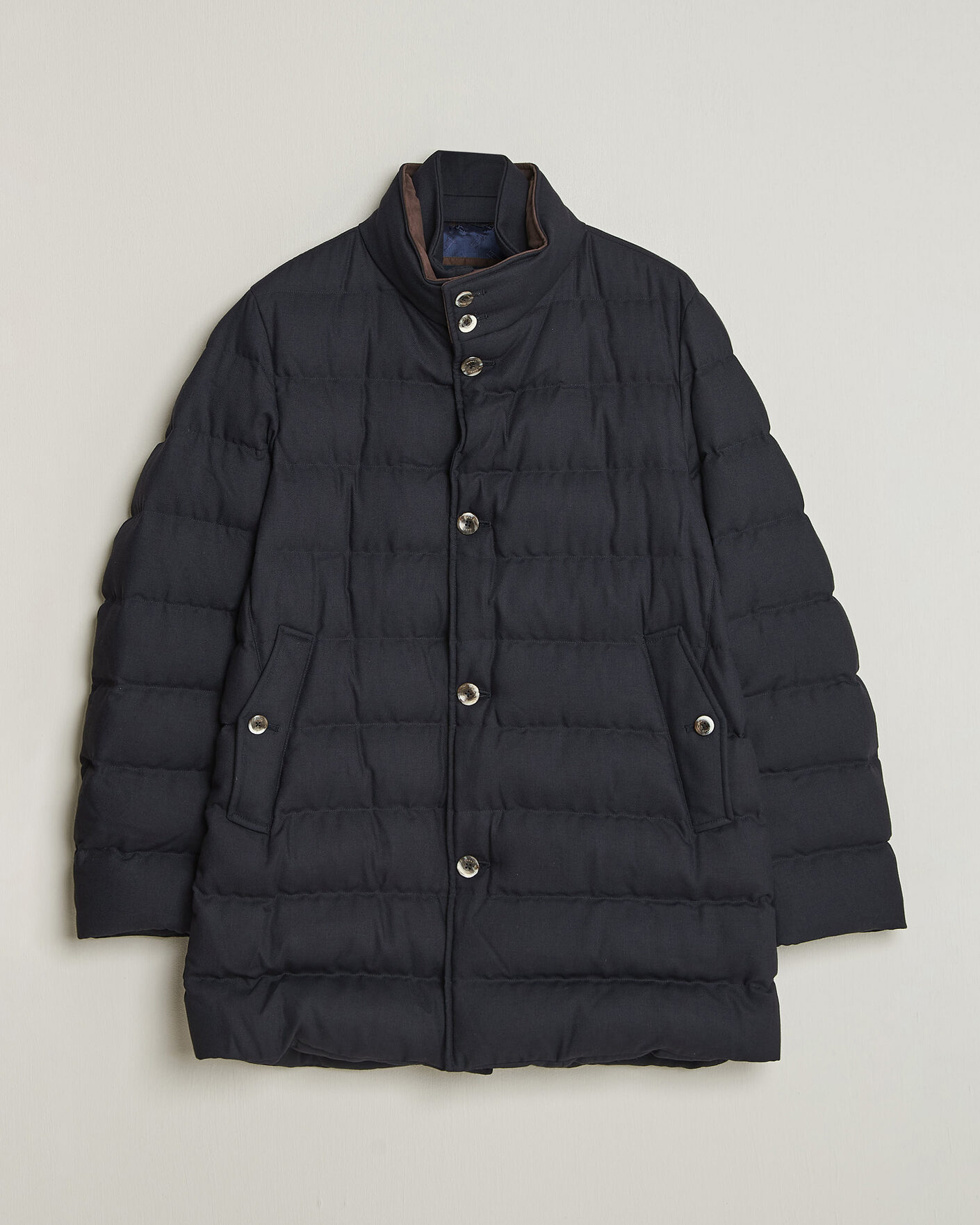 Heren | Jassen | Herno | Flannel Down Coat Navy