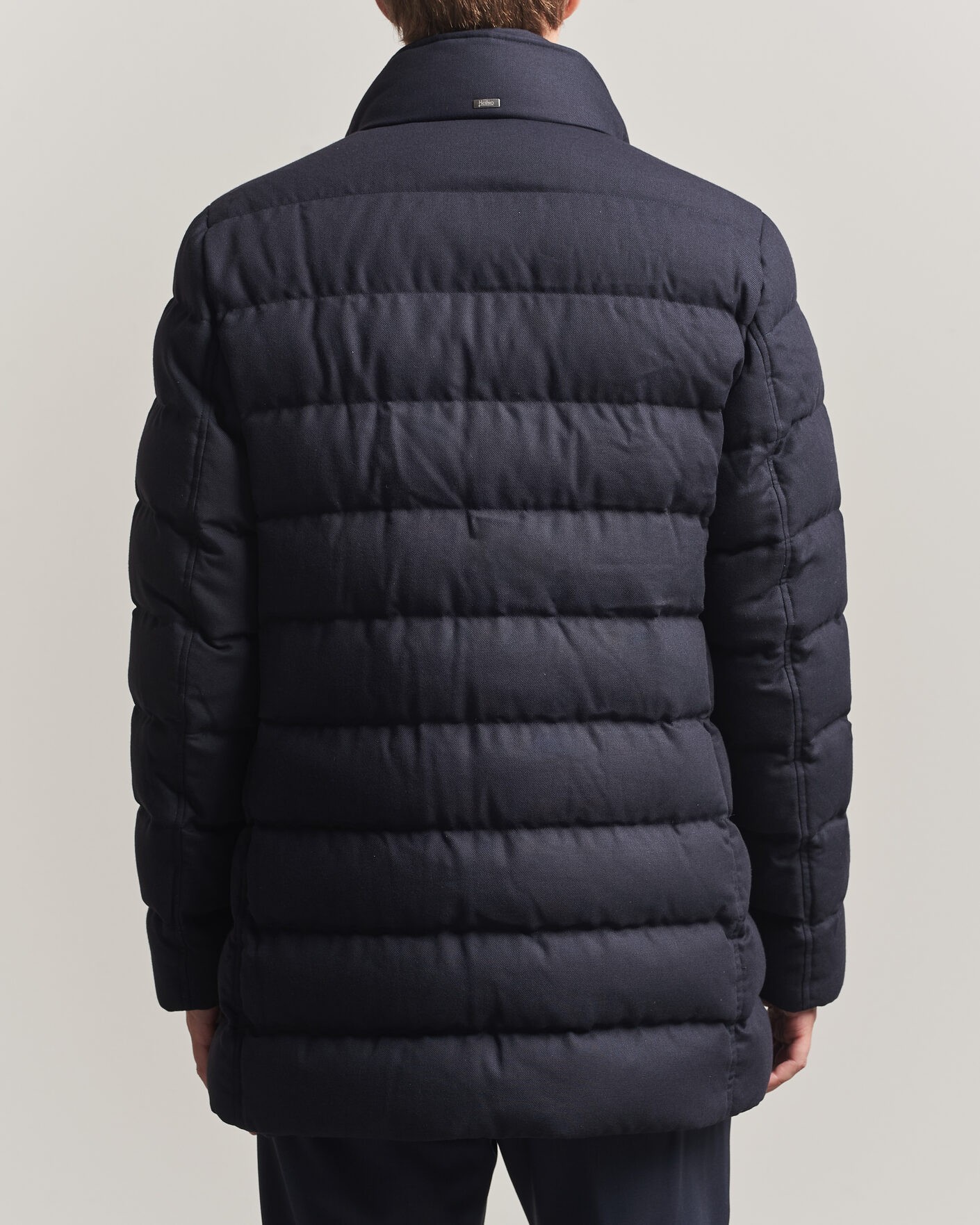 Heren | Jassen | Herno | Flannel Down Coat Navy