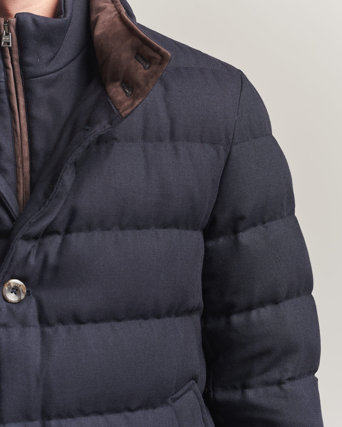 Heren | Jassen | Herno | Flannel Down Coat Navy