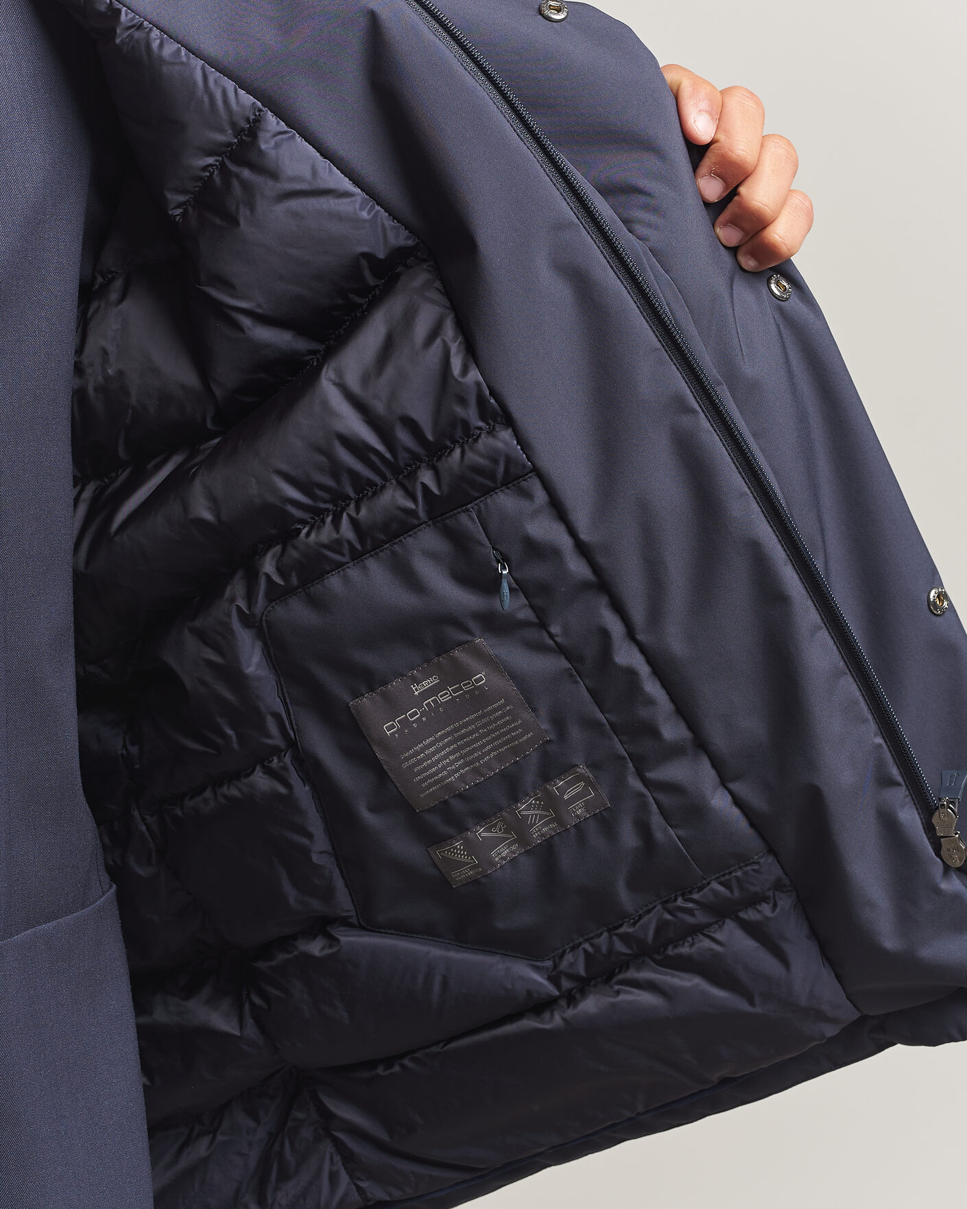 Heren | Jassen | Herno | Waterproof Down Coat Navy