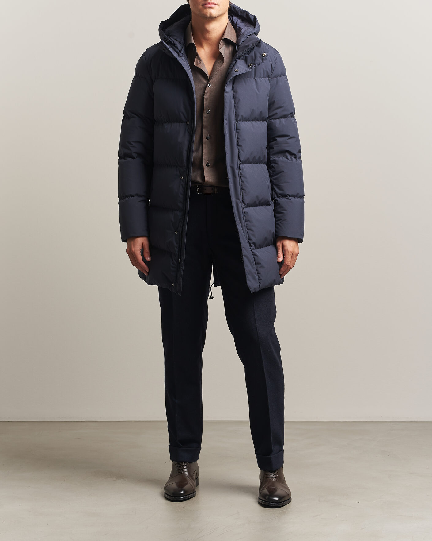 Heren | Jassen | Herno | Waterproof Down Parka Navy