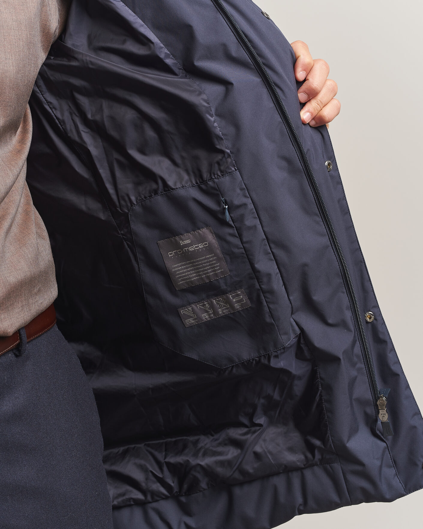 Heren | Jassen | Herno | Waterproof Down Parka Navy