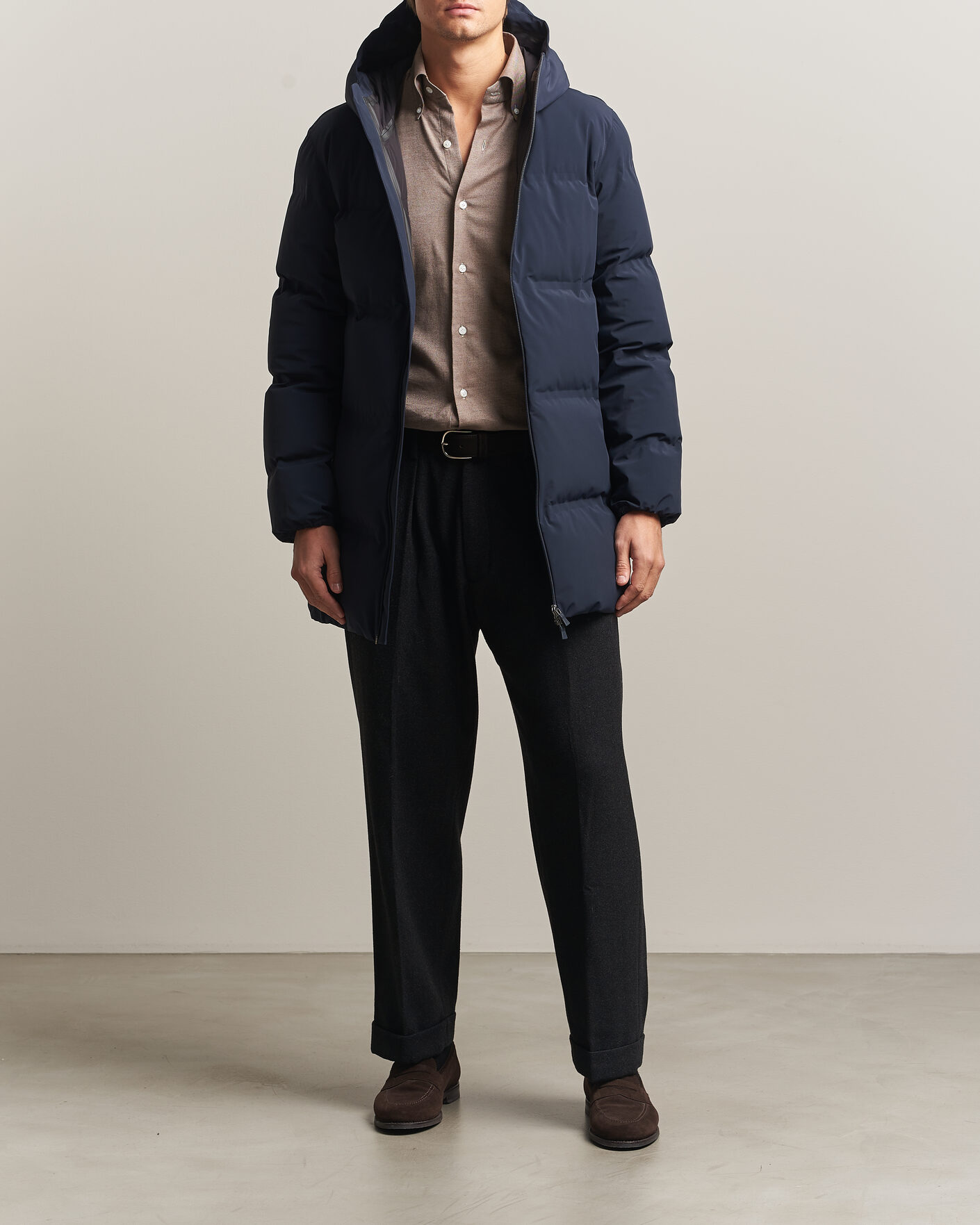 Heren | Jassen | Herno | Waterproof Stretch Down Parka Navy