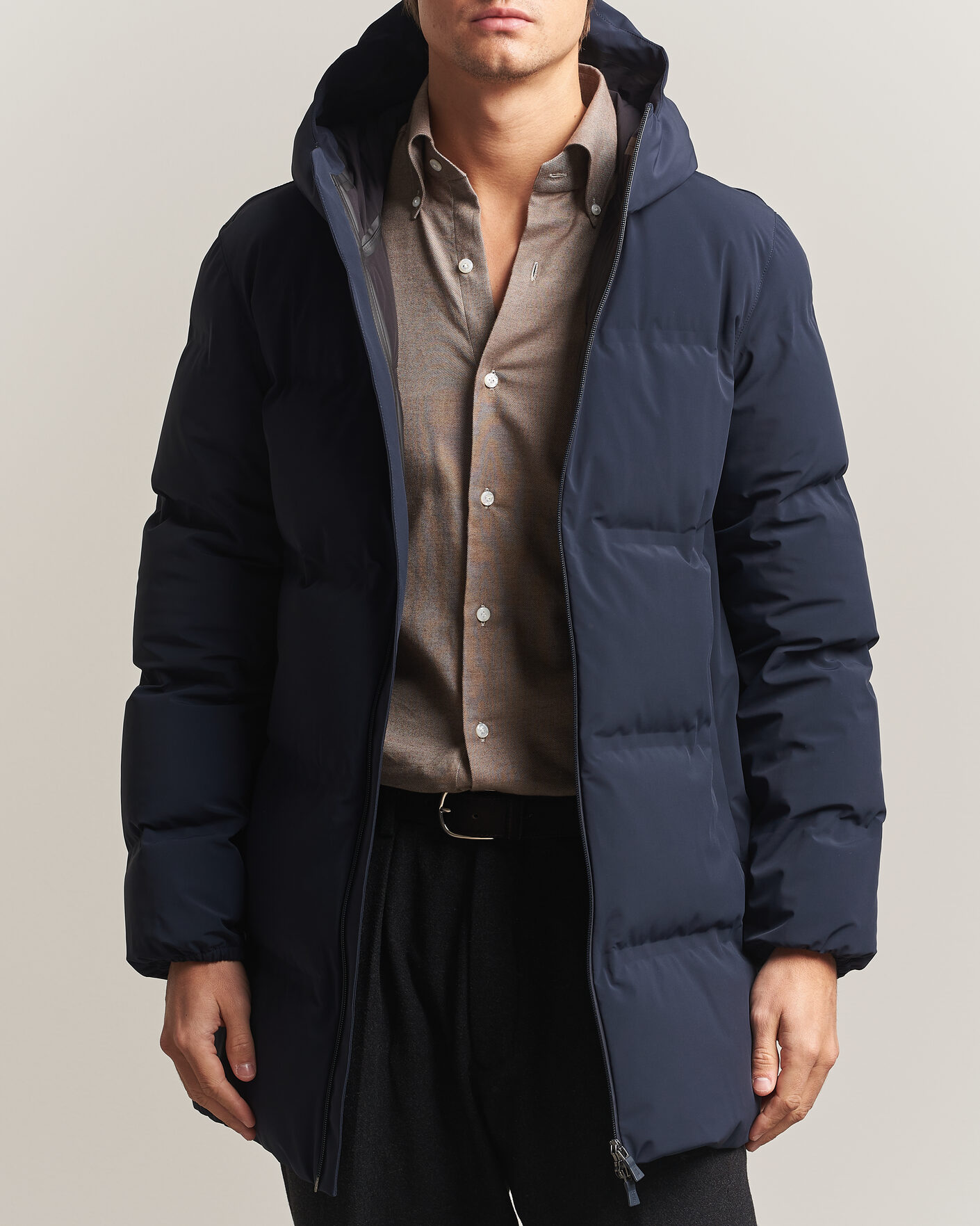 Heren | Jassen | Herno | Waterproof Stretch Down Parka Navy