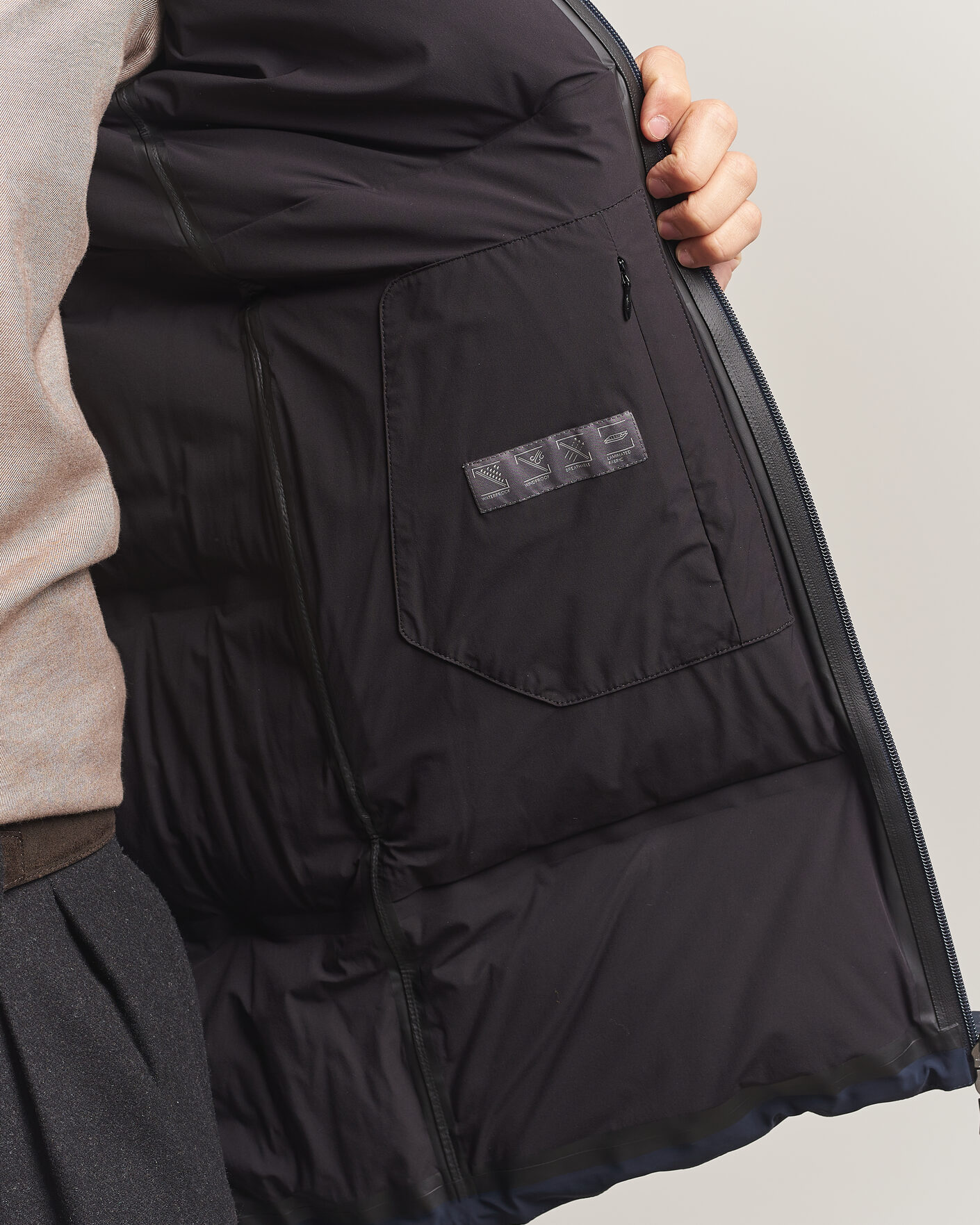 Heren | Jassen | Herno | Waterproof Stretch Down Parka Navy