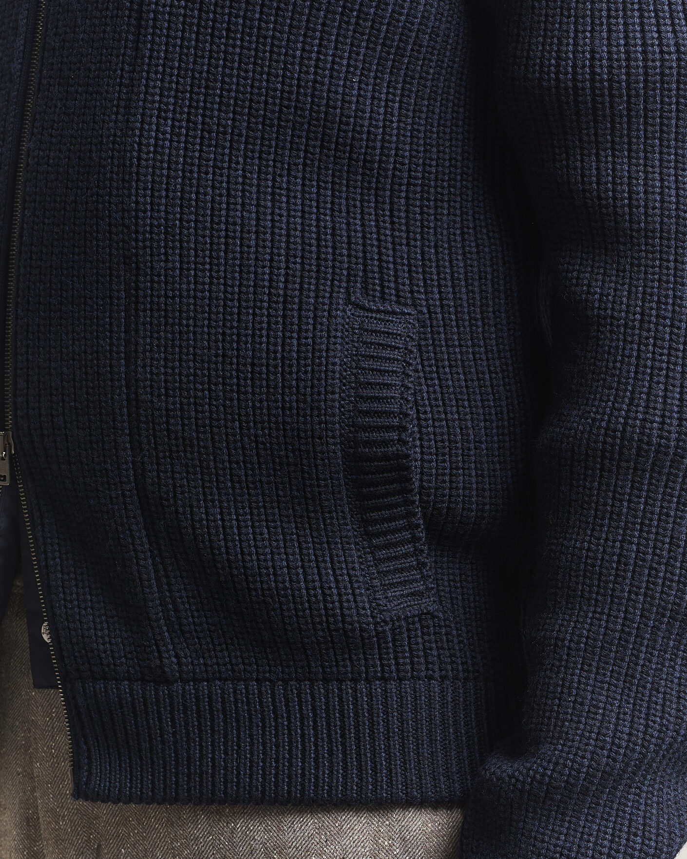 Heren | Truien | Herno | Full Zip Knit Cardigan Navy