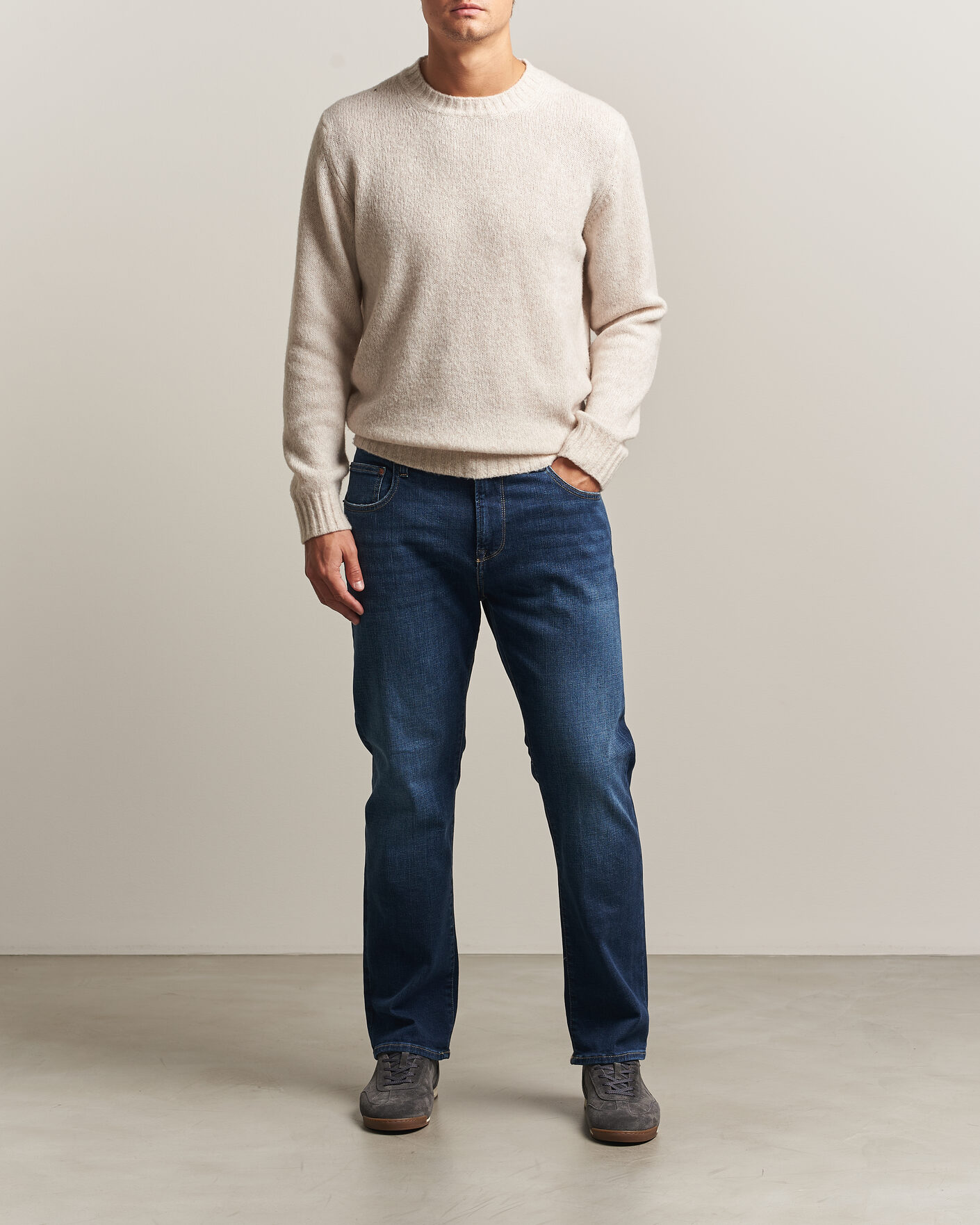 Heren | Jeans | Replay | Aideen Straight Fit Jeans Dark Blue