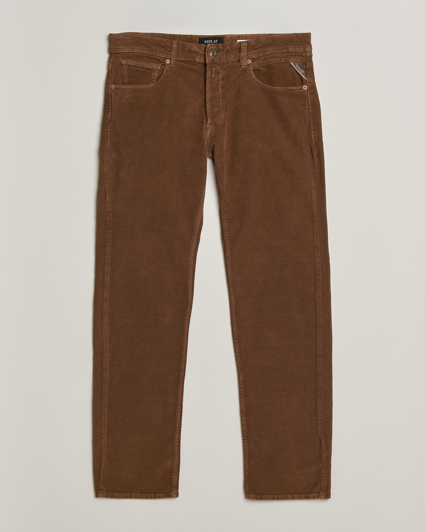 Heren | Broeken | Replay | Grover Corduroy 5-Pocket Pants Toffee Brown
