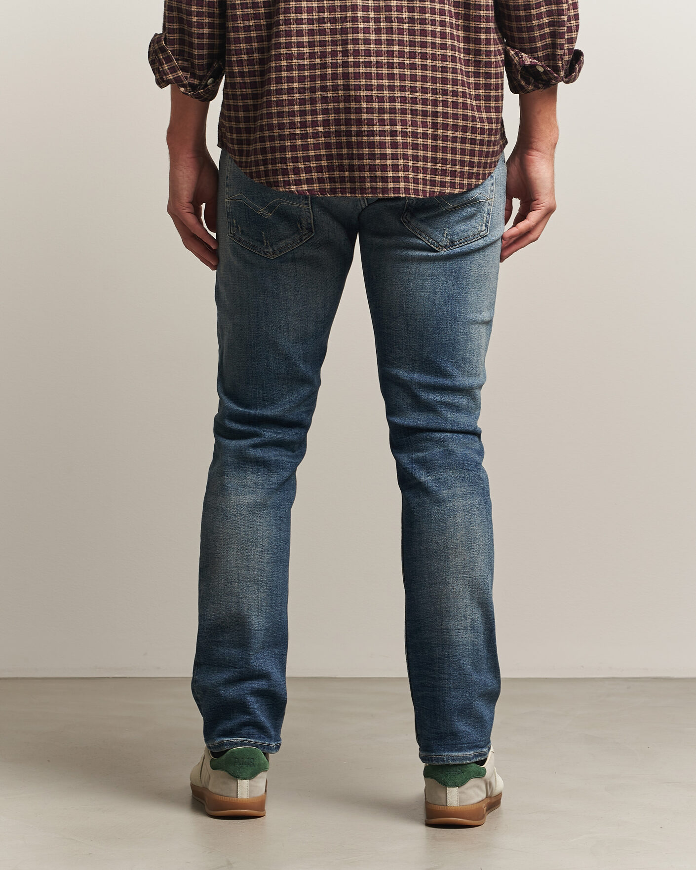 Heren | Jeans | Replay | Grover 5 Years Wash Jeans Medium Blue