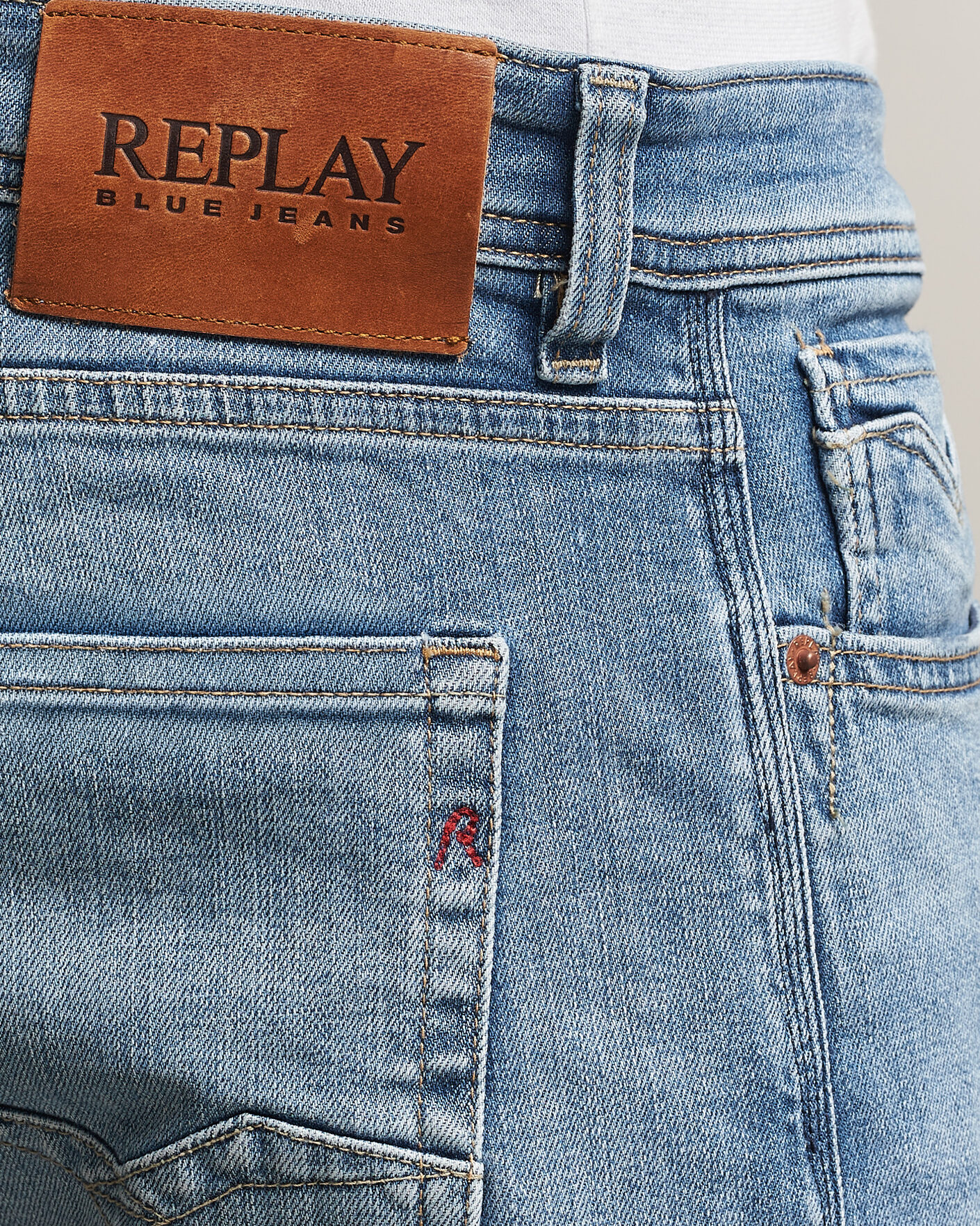 Heren | Jeans | Replay | Rocco Comfort Fit Original Jeans Light Blue