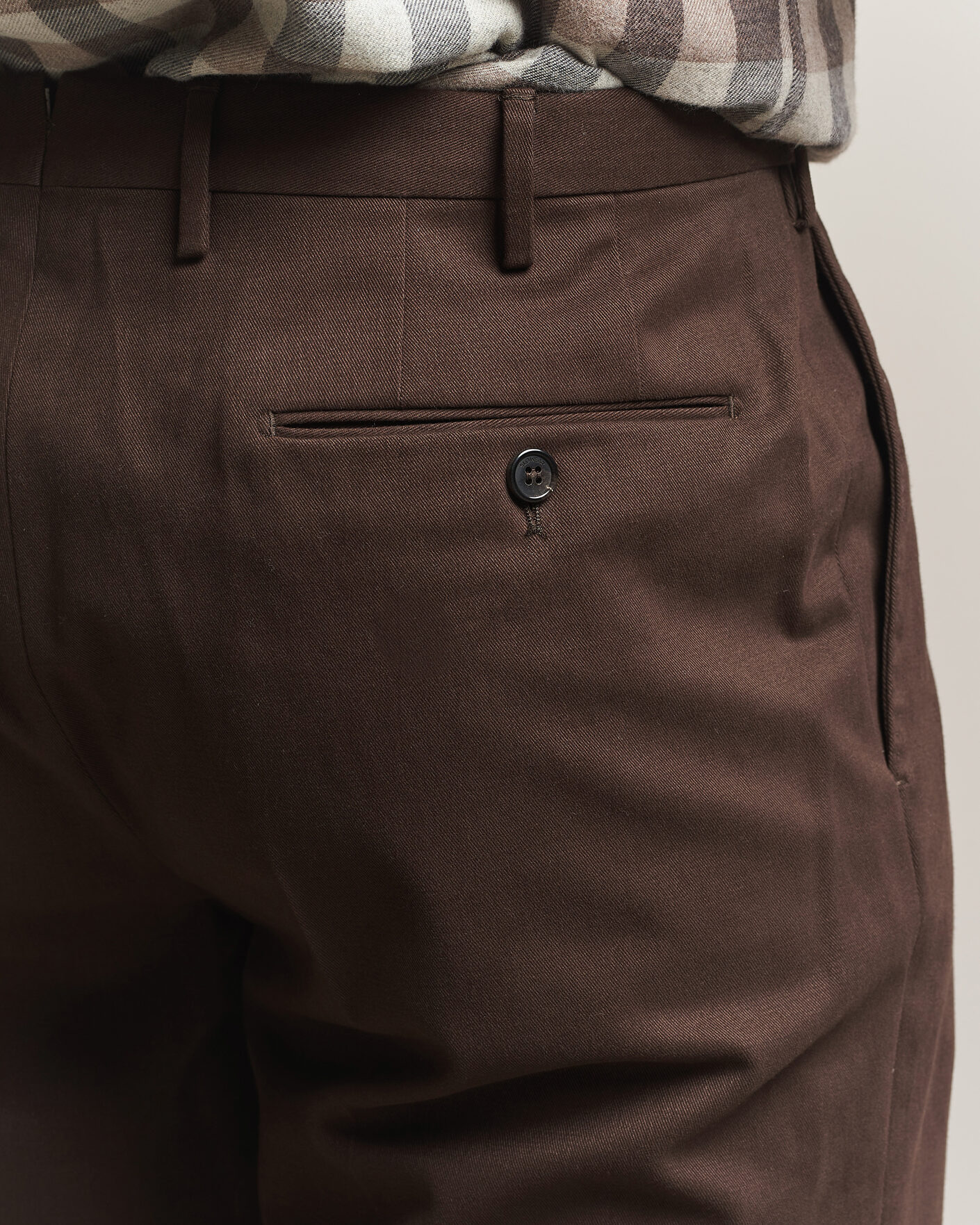 Heren | Broeken | Incotex | Regular Fit Cotton/Cashmere Trousers Military
