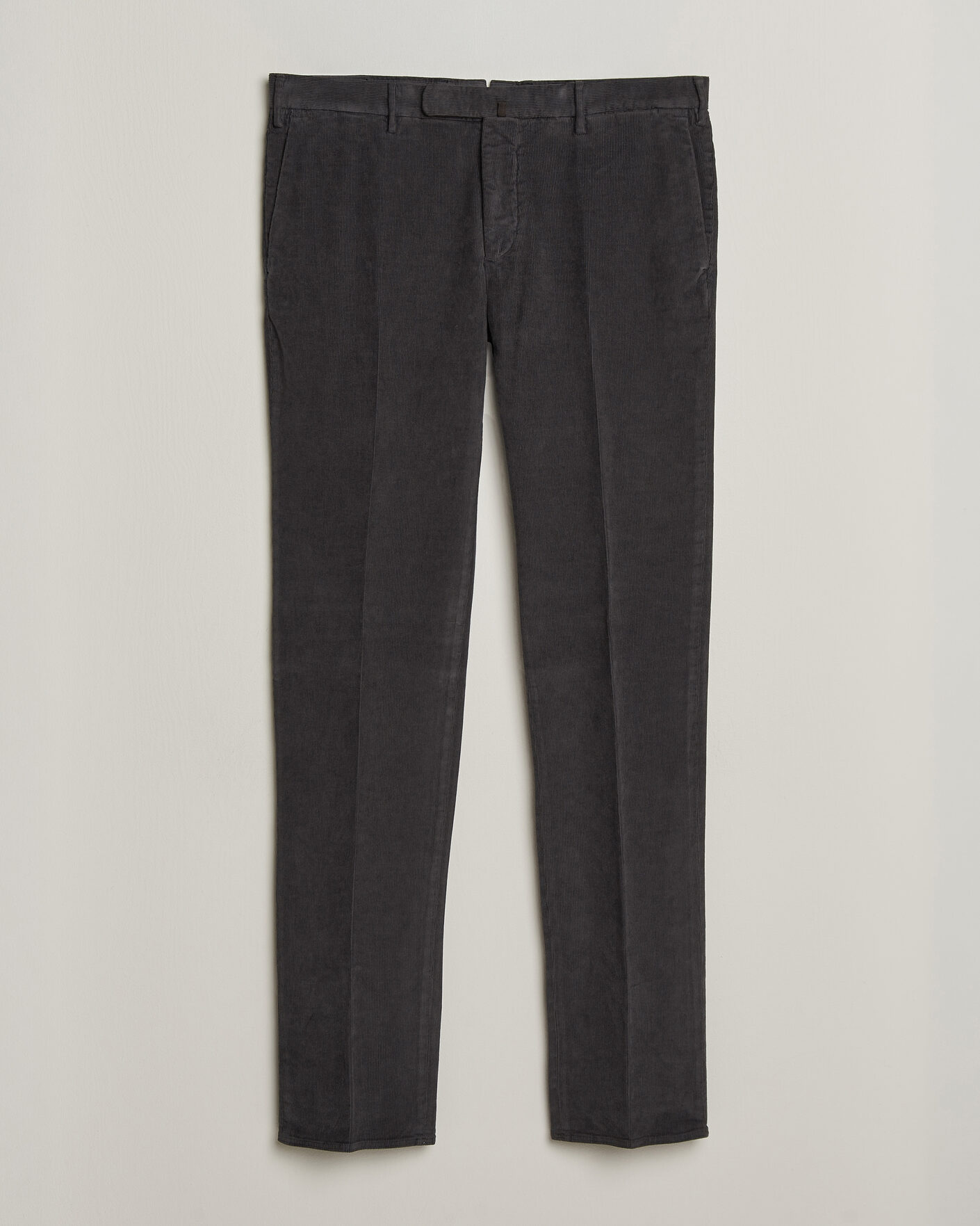 Heren | Broeken | Incotex | Slim Fit Baby Corduroy Trousers Dark Grey