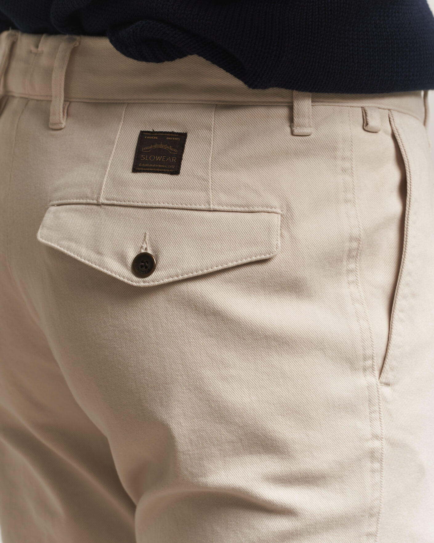 Heren | Broeken | Incotex | Regular Fit Cover Chinos Off White