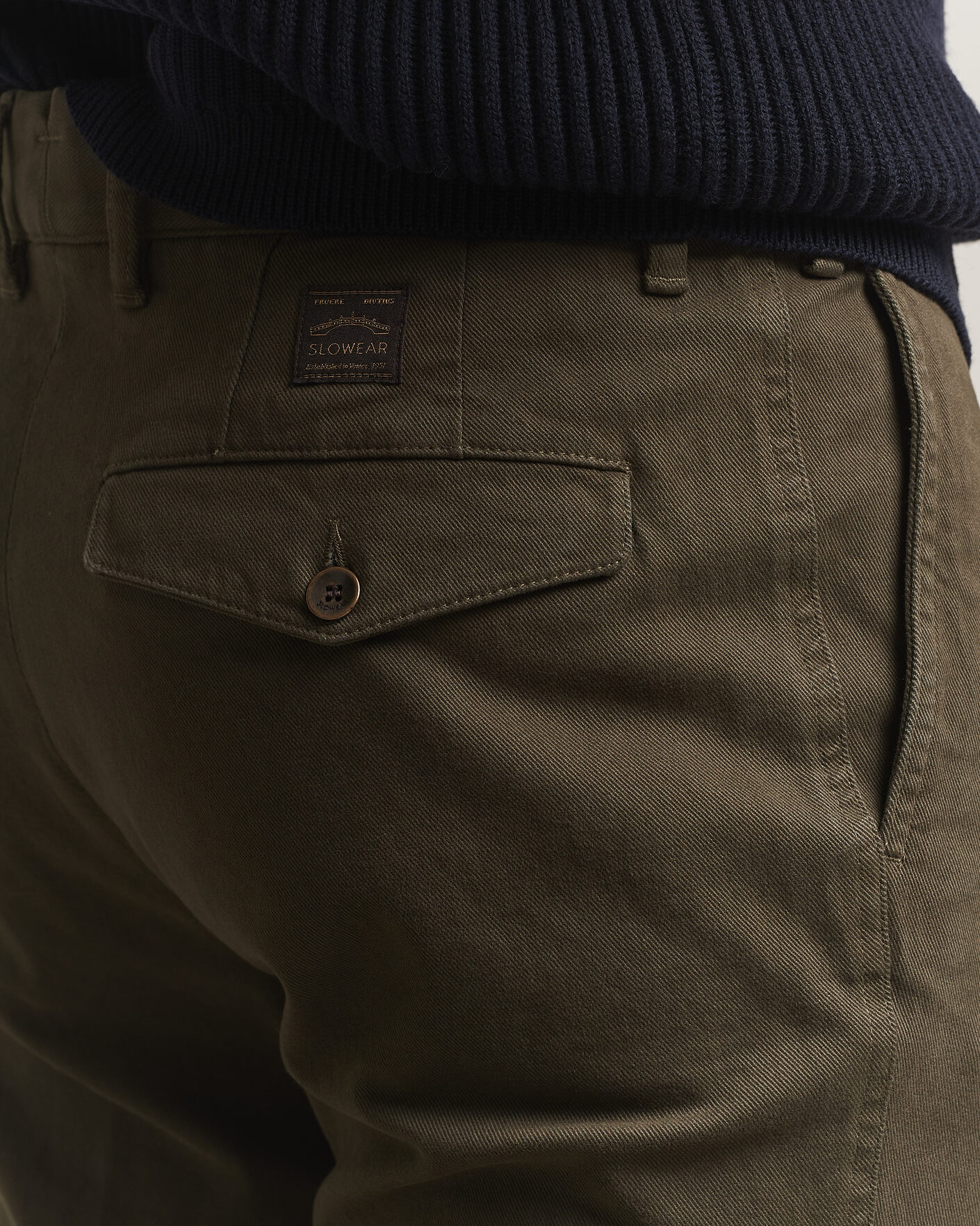 Heren | Broeken | Incotex | Regular Fit Cover Chinos Dark Green
