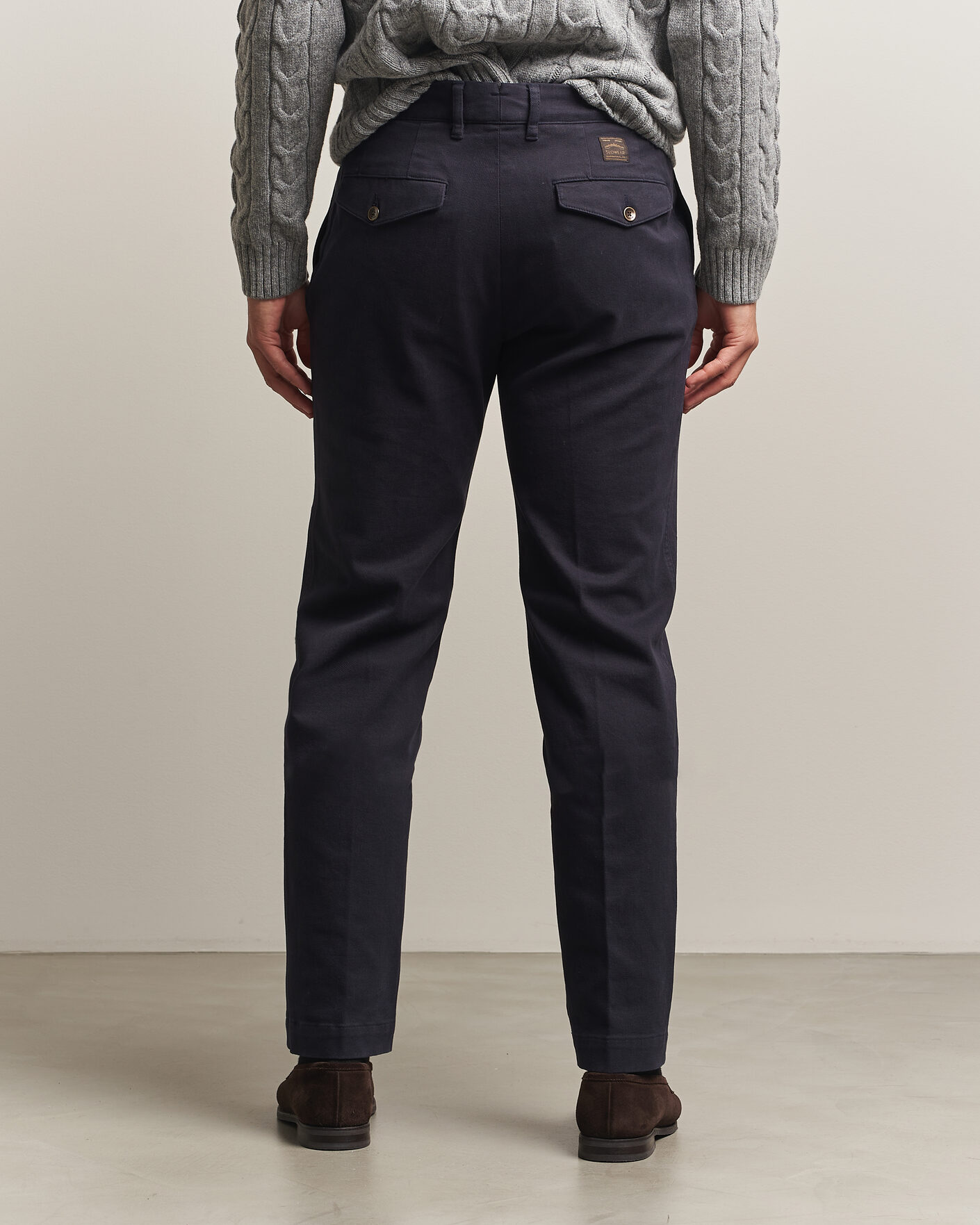 Heren | Broeken | Incotex | Regular Fit Cover Chinos Navy