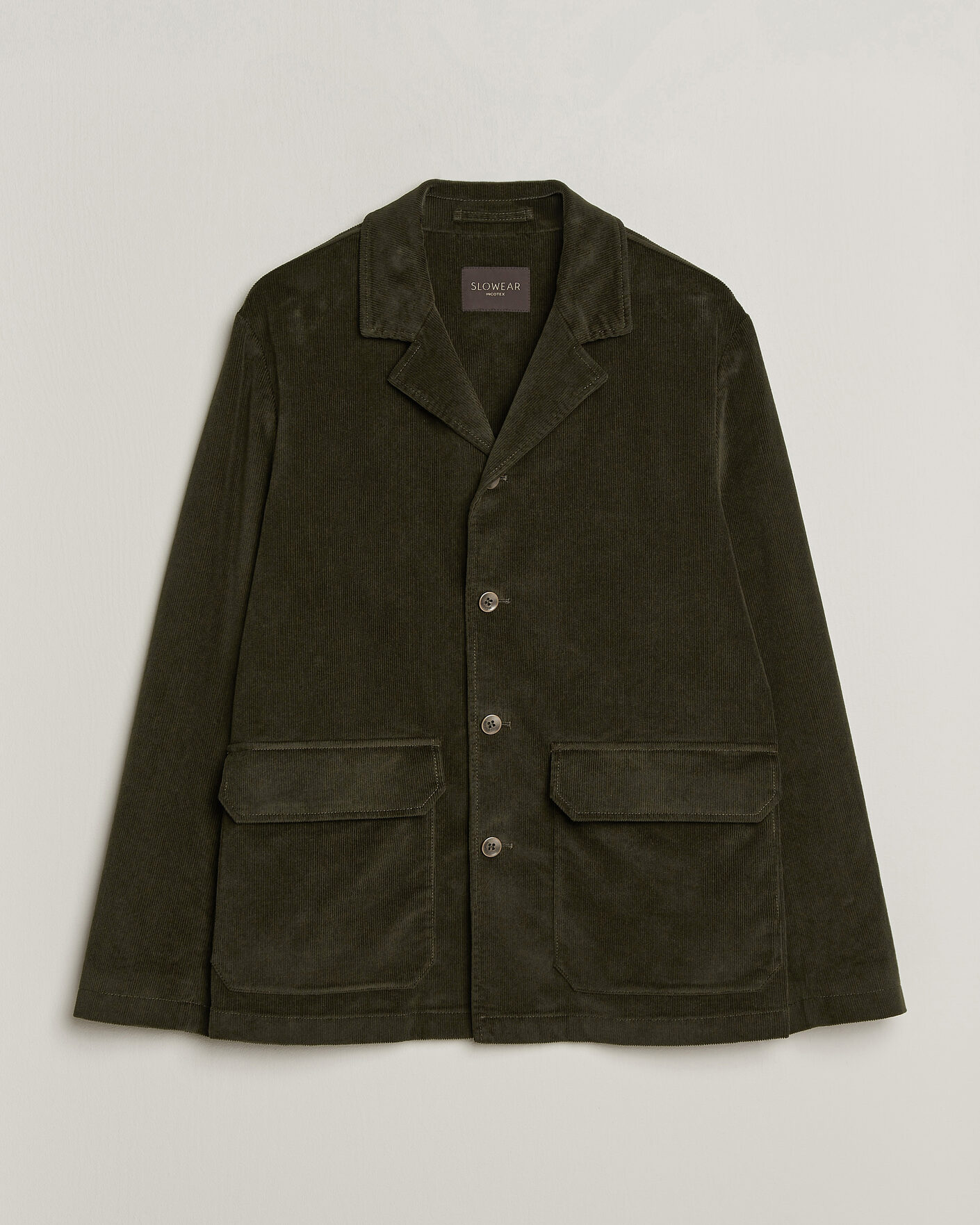 Heren | Blazers | Incotex | Corduroy Sports Jacket Forest Green