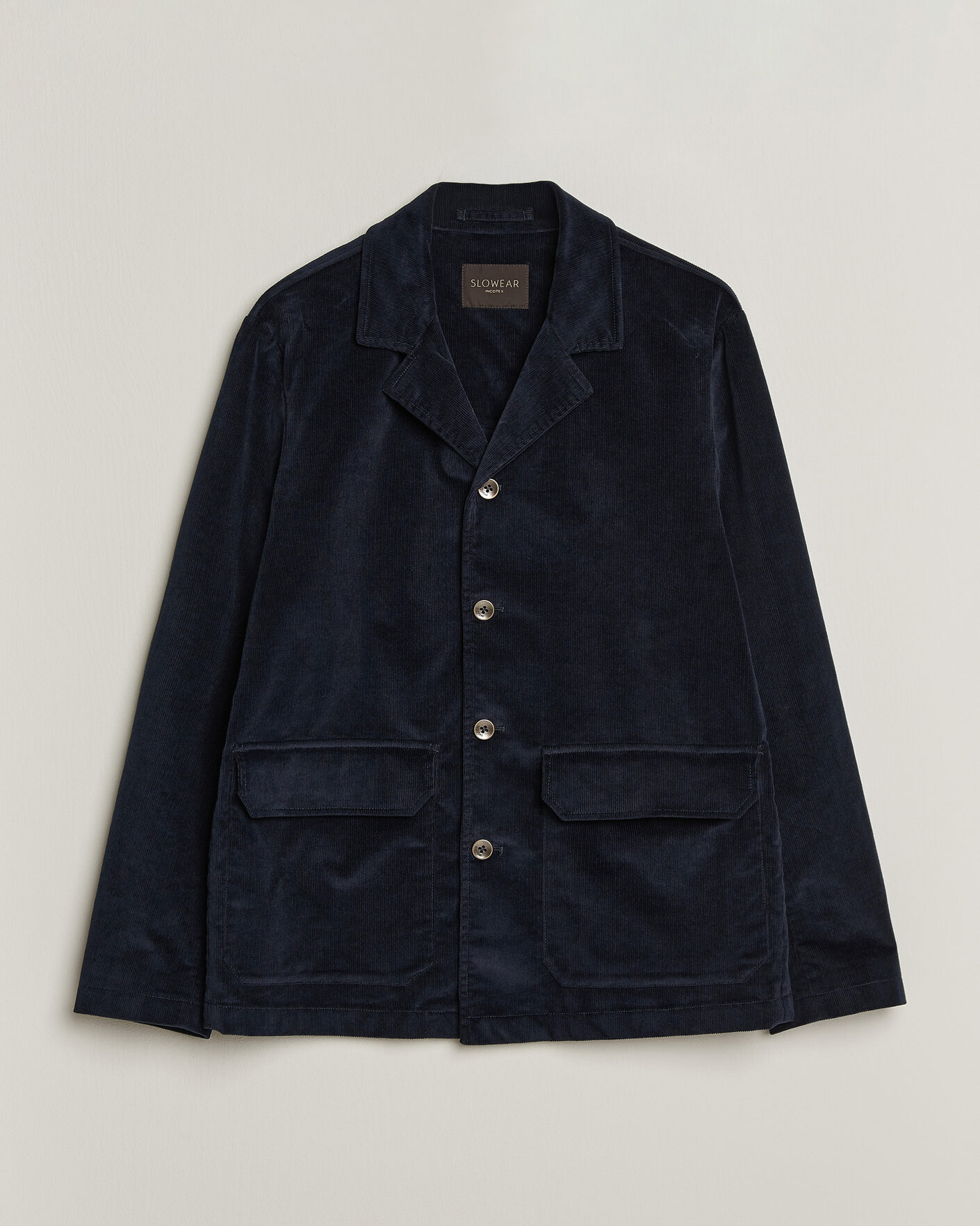 Heren | Blazers | Incotex | Corduroy Sports Jacket Navy