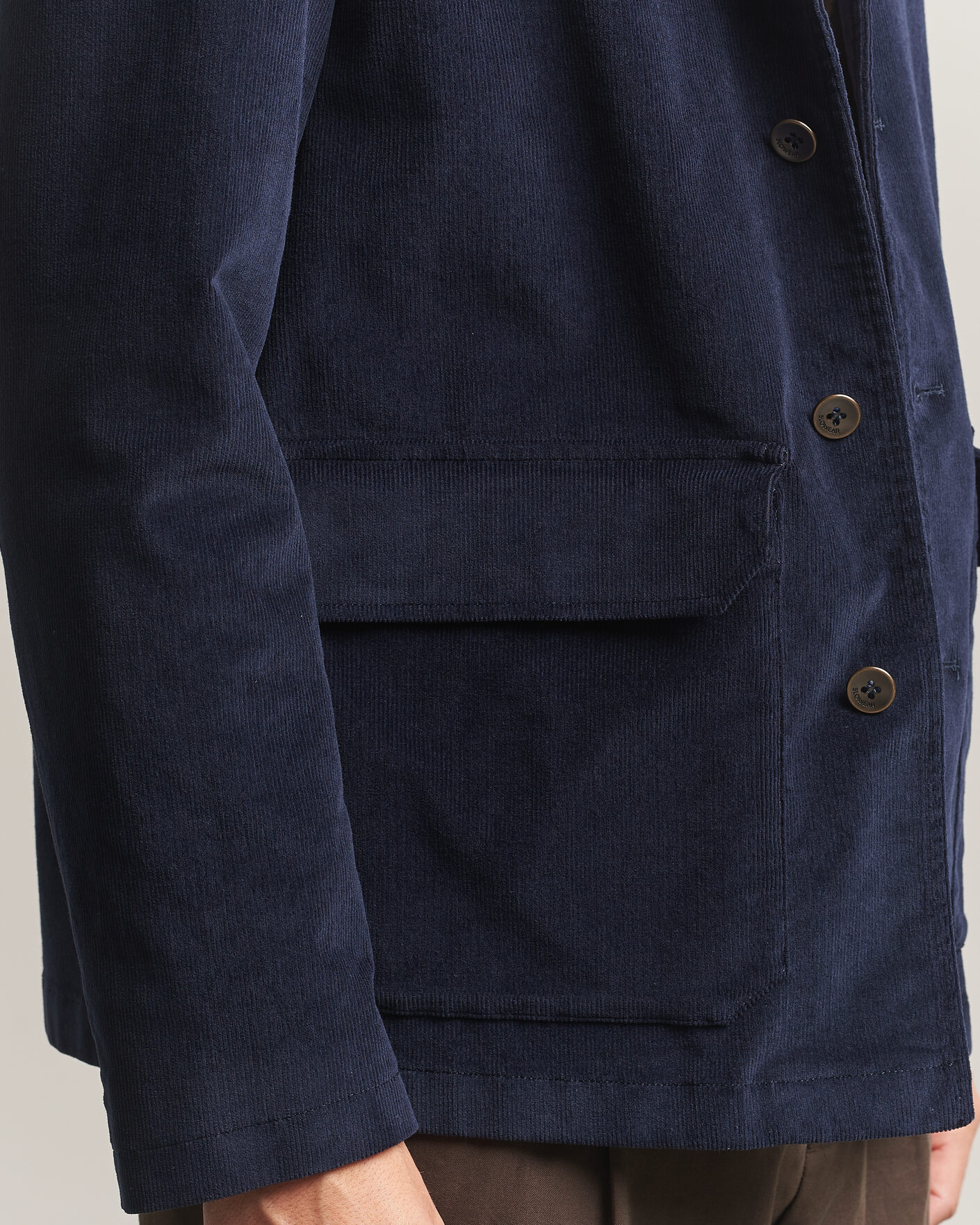 Heren | Blazers | Incotex | Corduroy Sports Jacket Navy