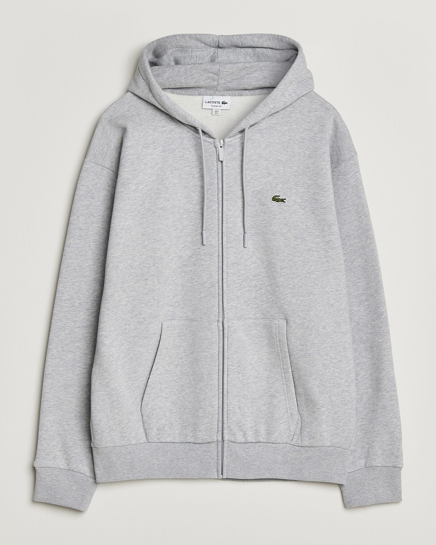 Heren | Truien | Lacoste | Full Zip Hoodie Silver Chine